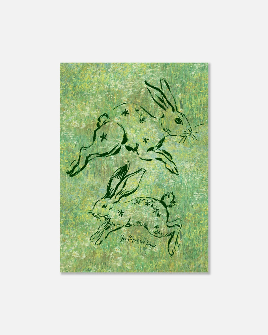 bunny hop print - In Print We Trust