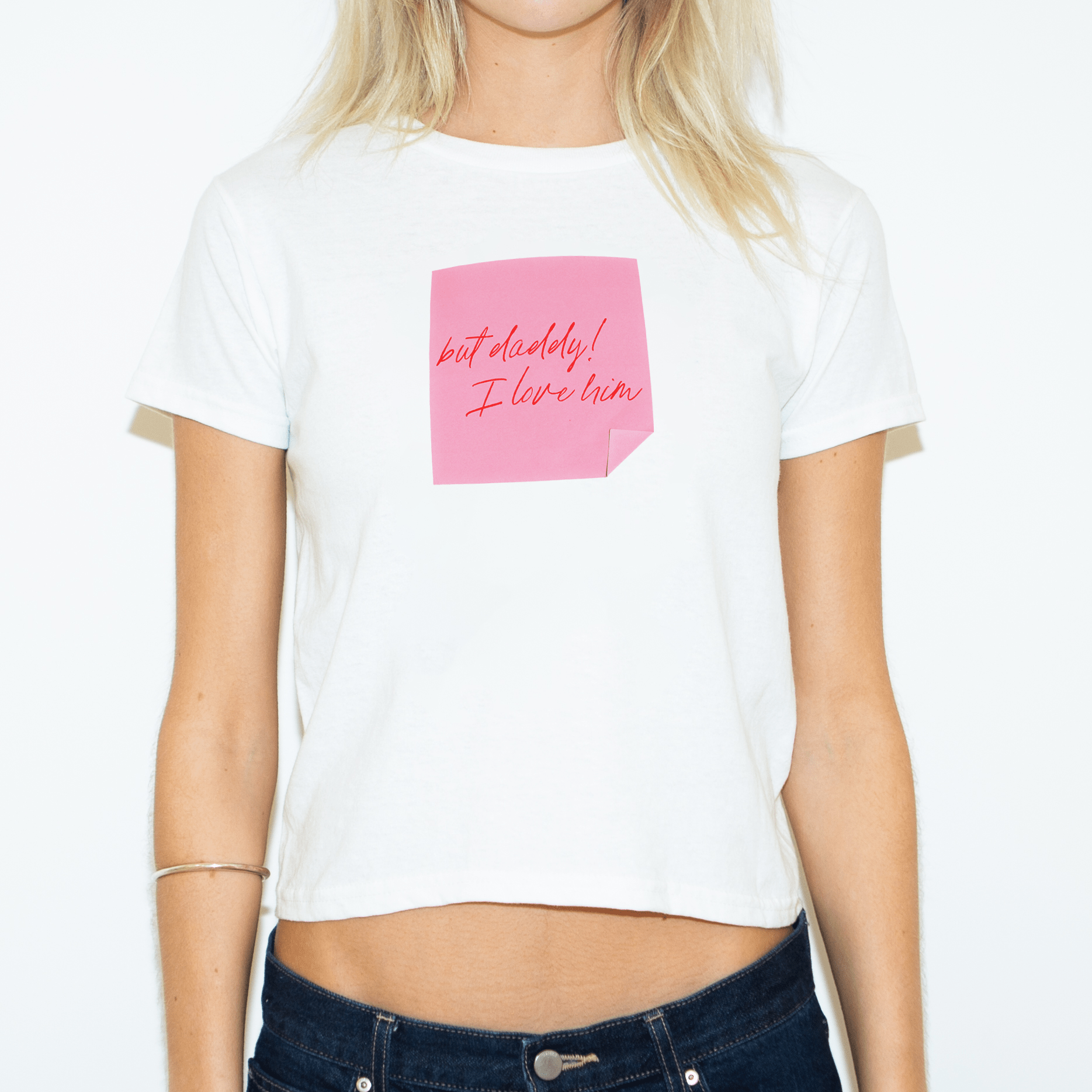 'But daddy! I love him' baby tee - In Print We Trust