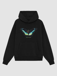 butterfly black hoodie - In Print We Trust