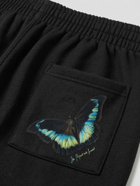 butterfly black sweatpants - In Print We Trust