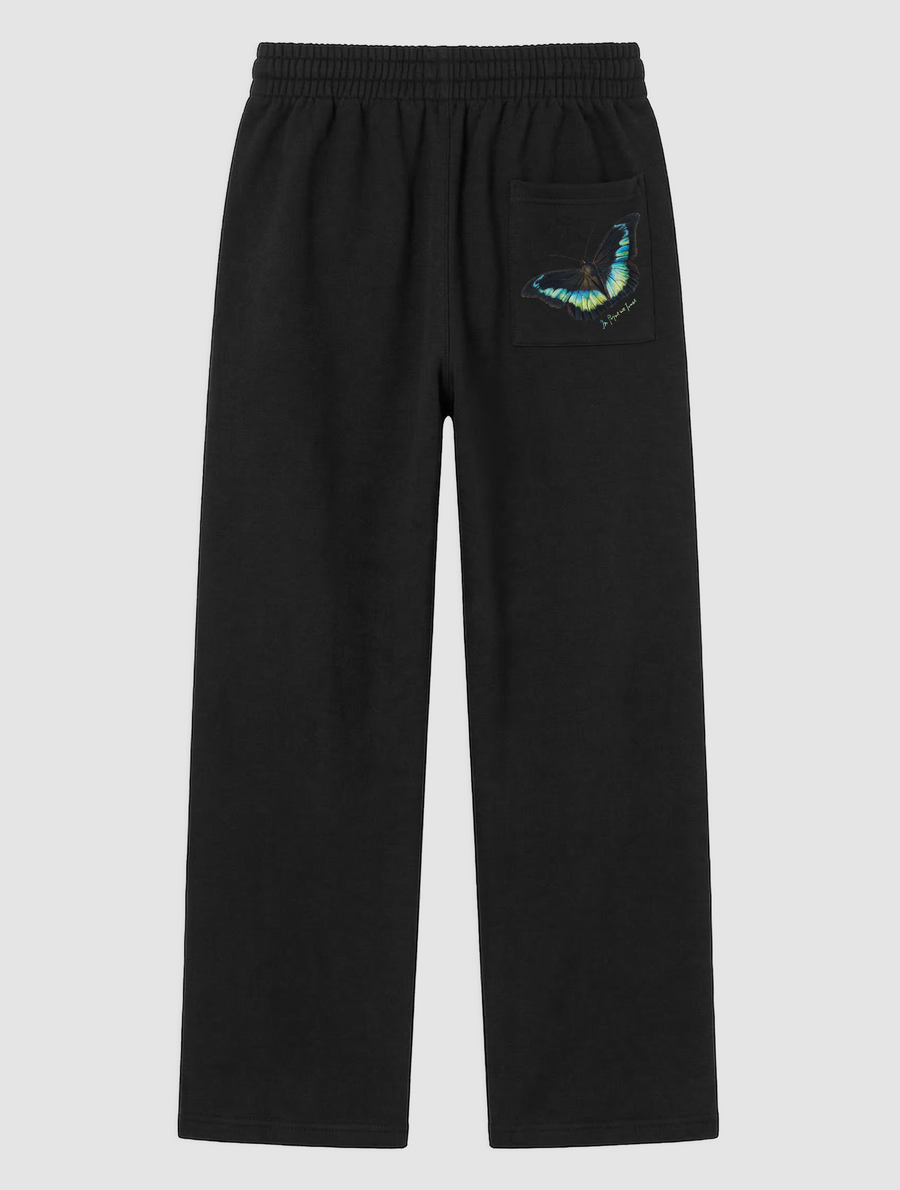 butterfly black sweatpants