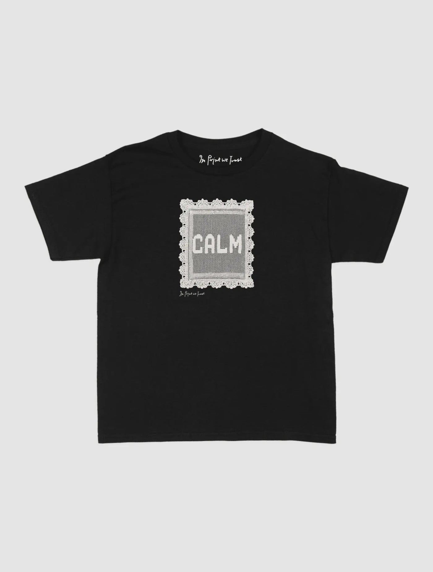 calm crochet baby tee - In Print We Trust