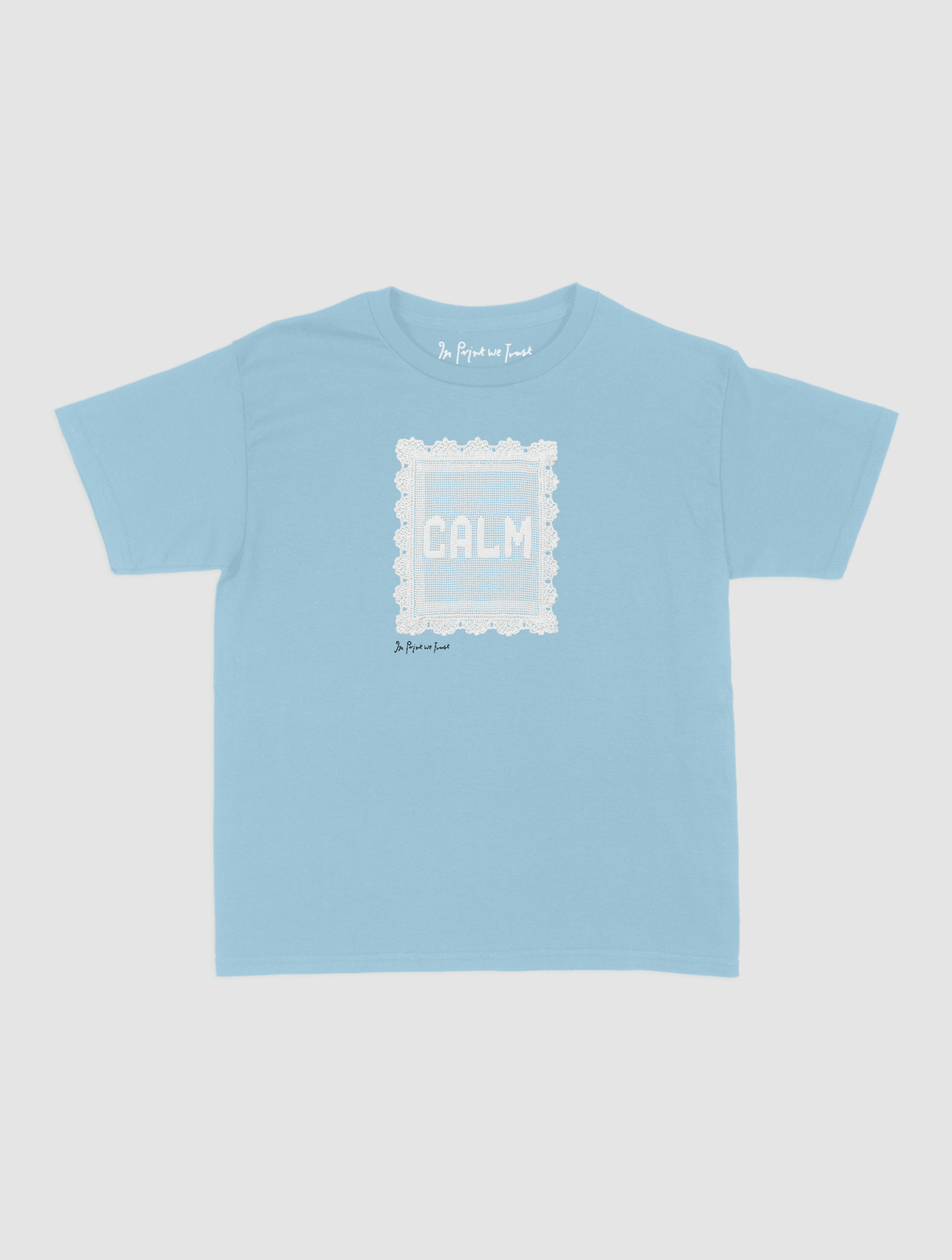 calm crochet baby tee - In Print We Trust