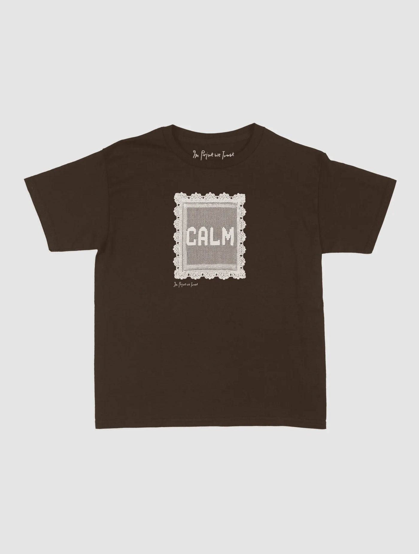 calm crochet baby tee - In Print We Trust