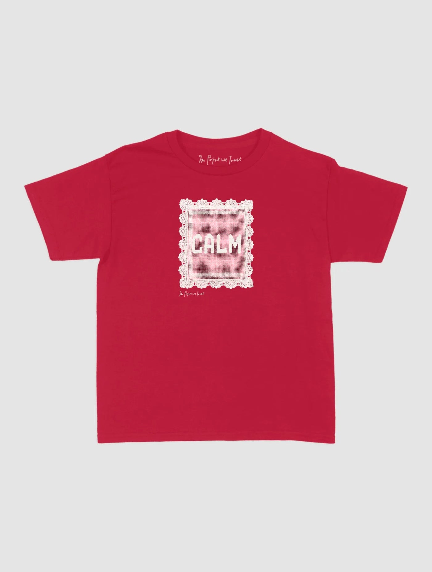 calm crochet baby tee - In Print We Trust