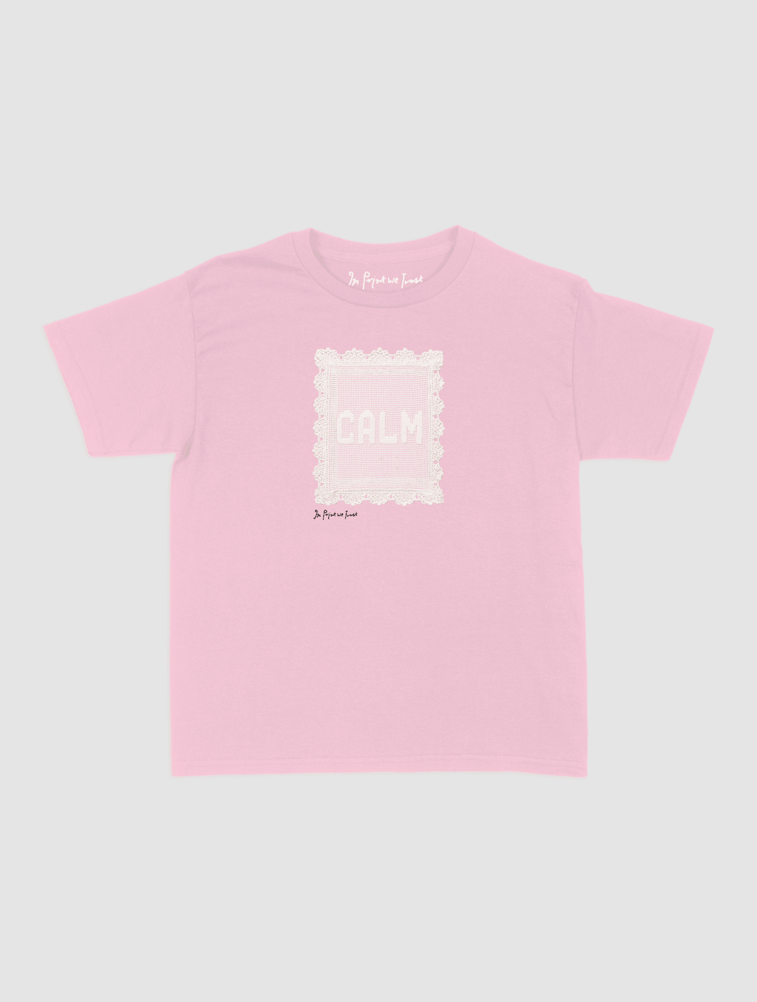 calm crochet baby tee - In Print We Trust