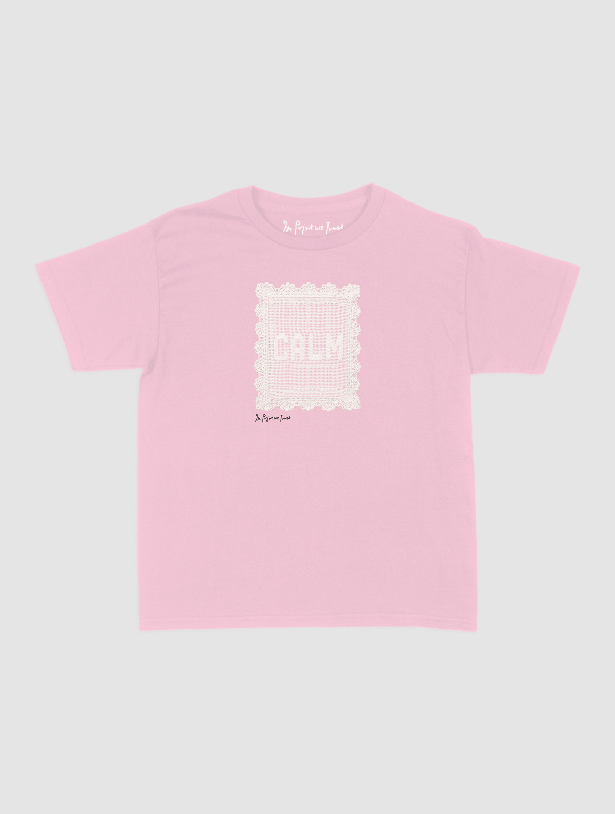 calm crochet baby tee - In Print We Trust