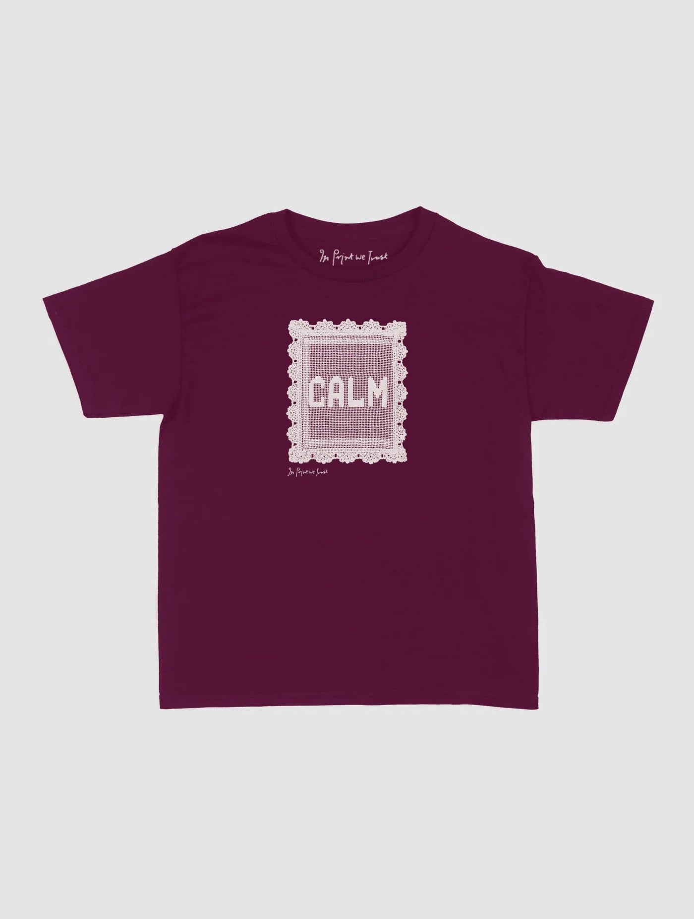 calm crochet baby tee - In Print We Trust