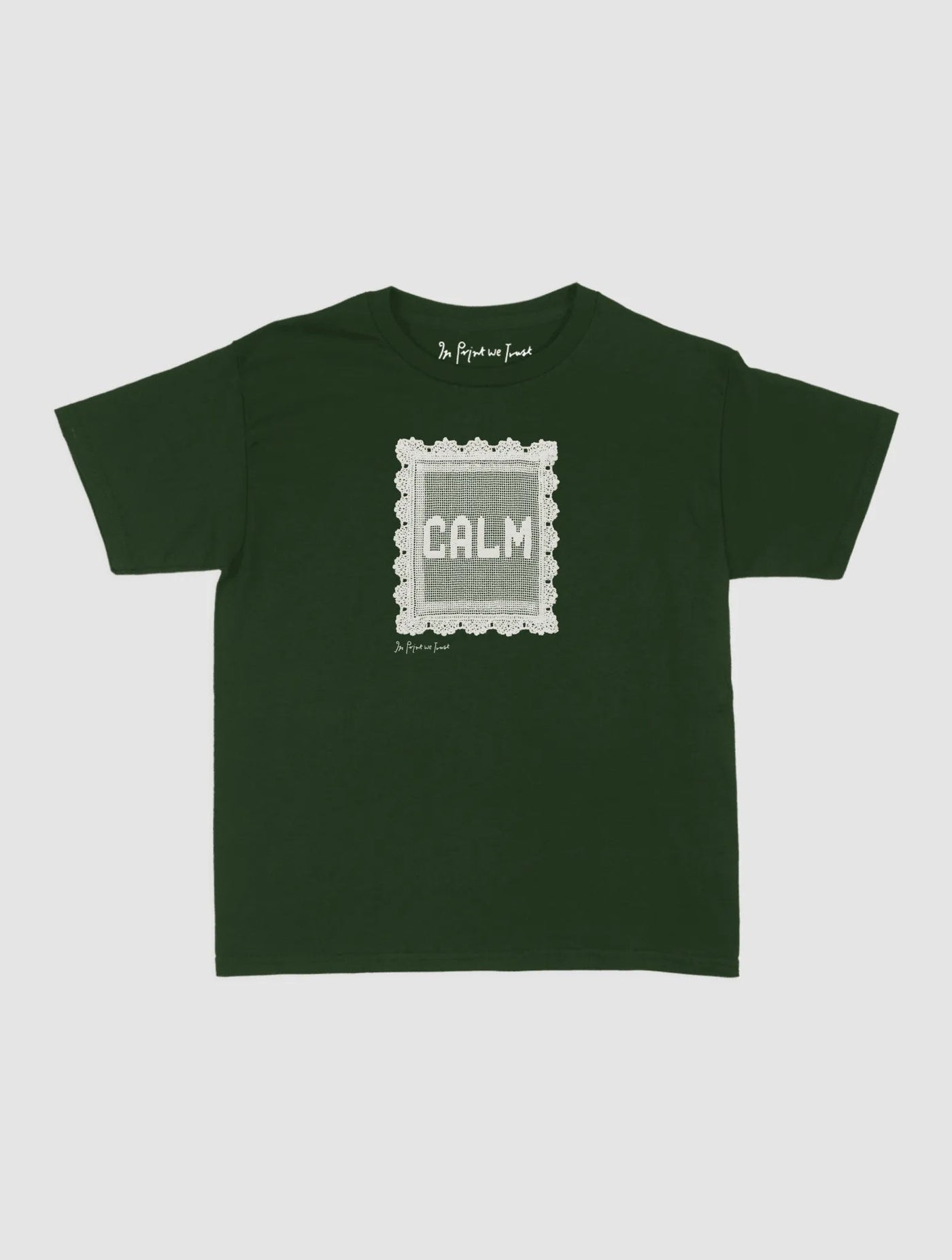 calm crochet baby tee - In Print We Trust