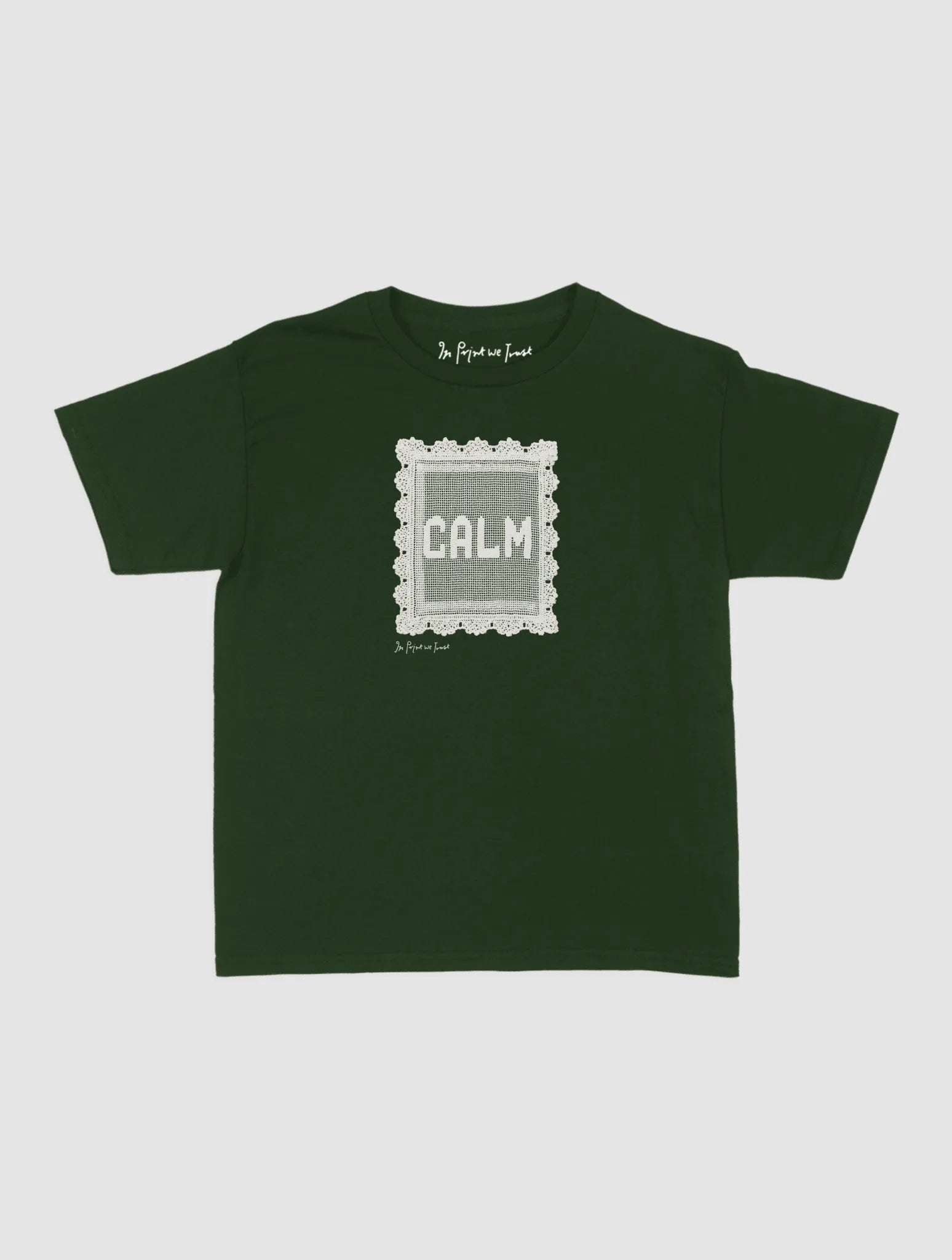calm crochet baby tee - In Print We Trust