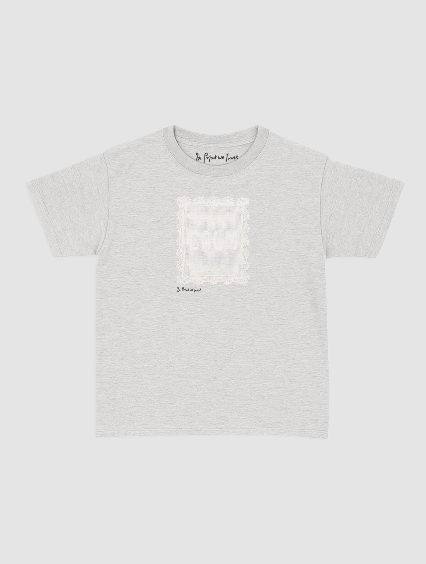 calm crochet baby tee - In Print We Trust