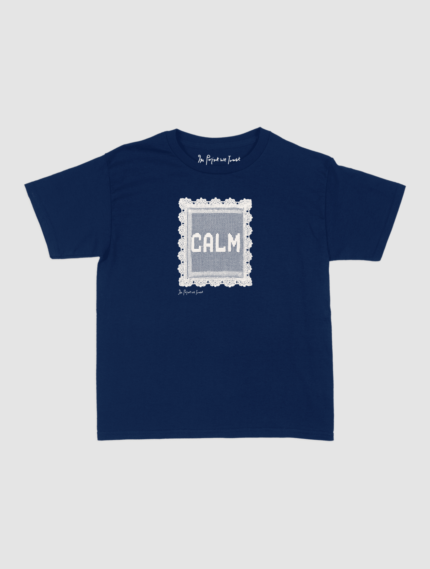 calm crochet baby tee - In Print We Trust