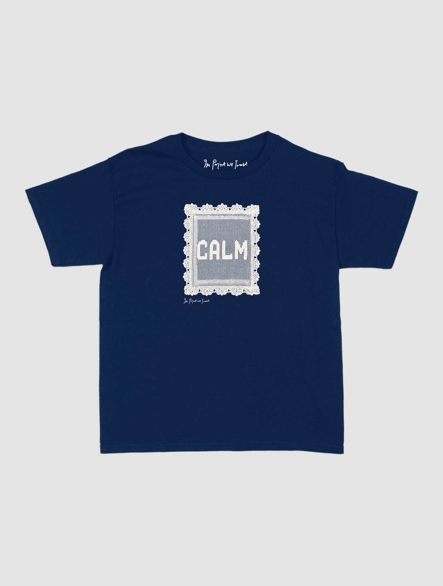 calm crochet baby tee - In Print We Trust