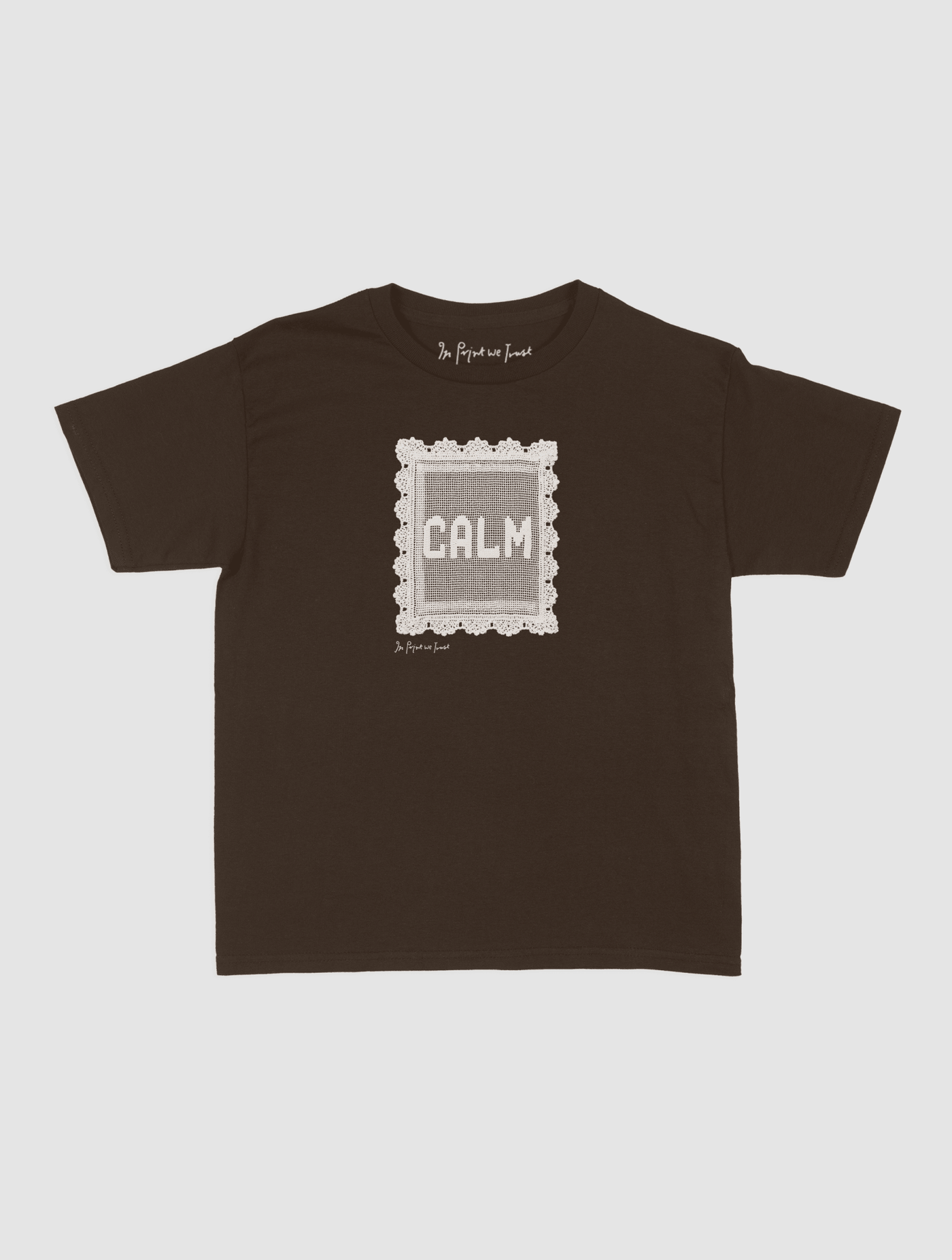 calm crochet baby tee - In Print We Trust