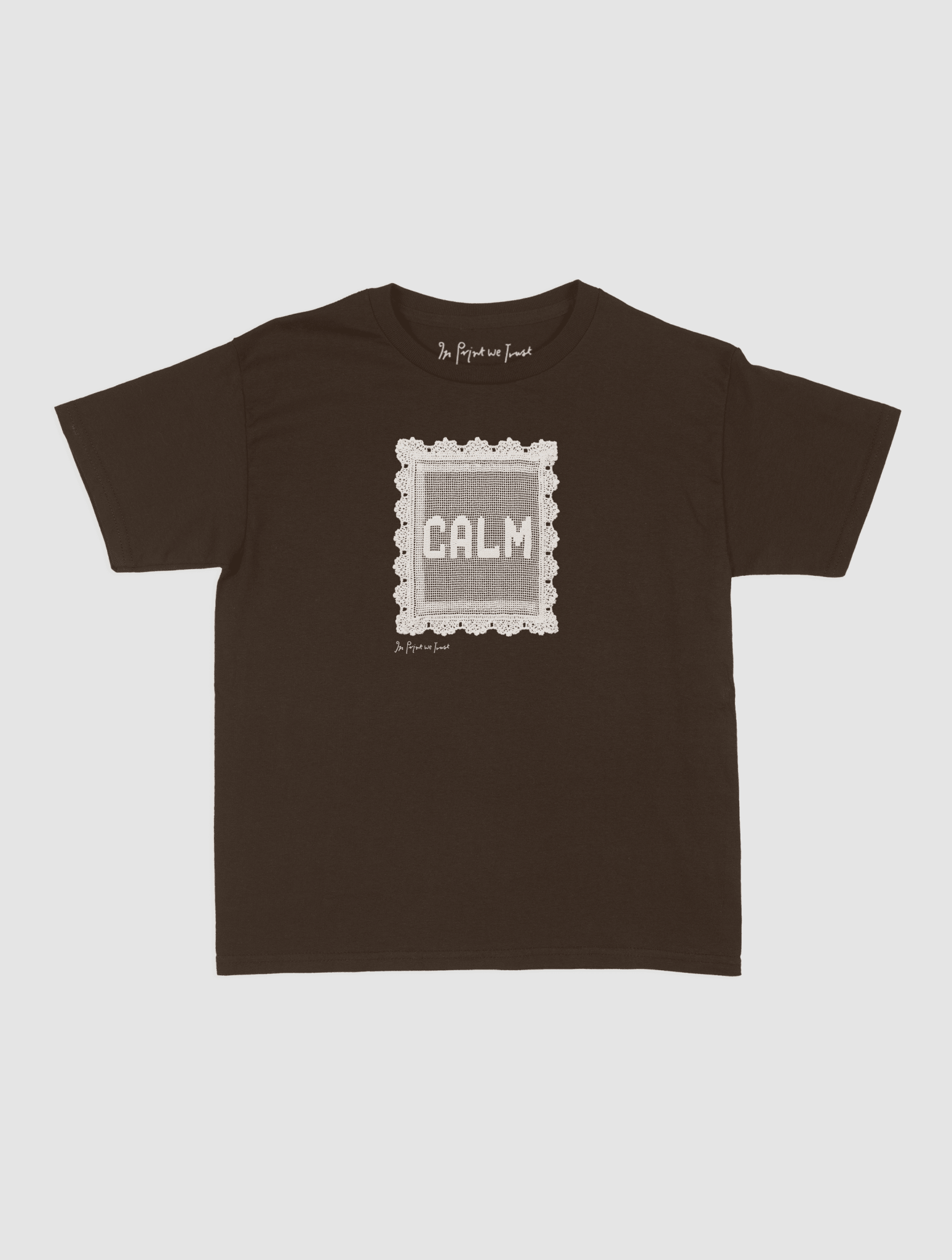 calm crochet baby tee - In Print We Trust