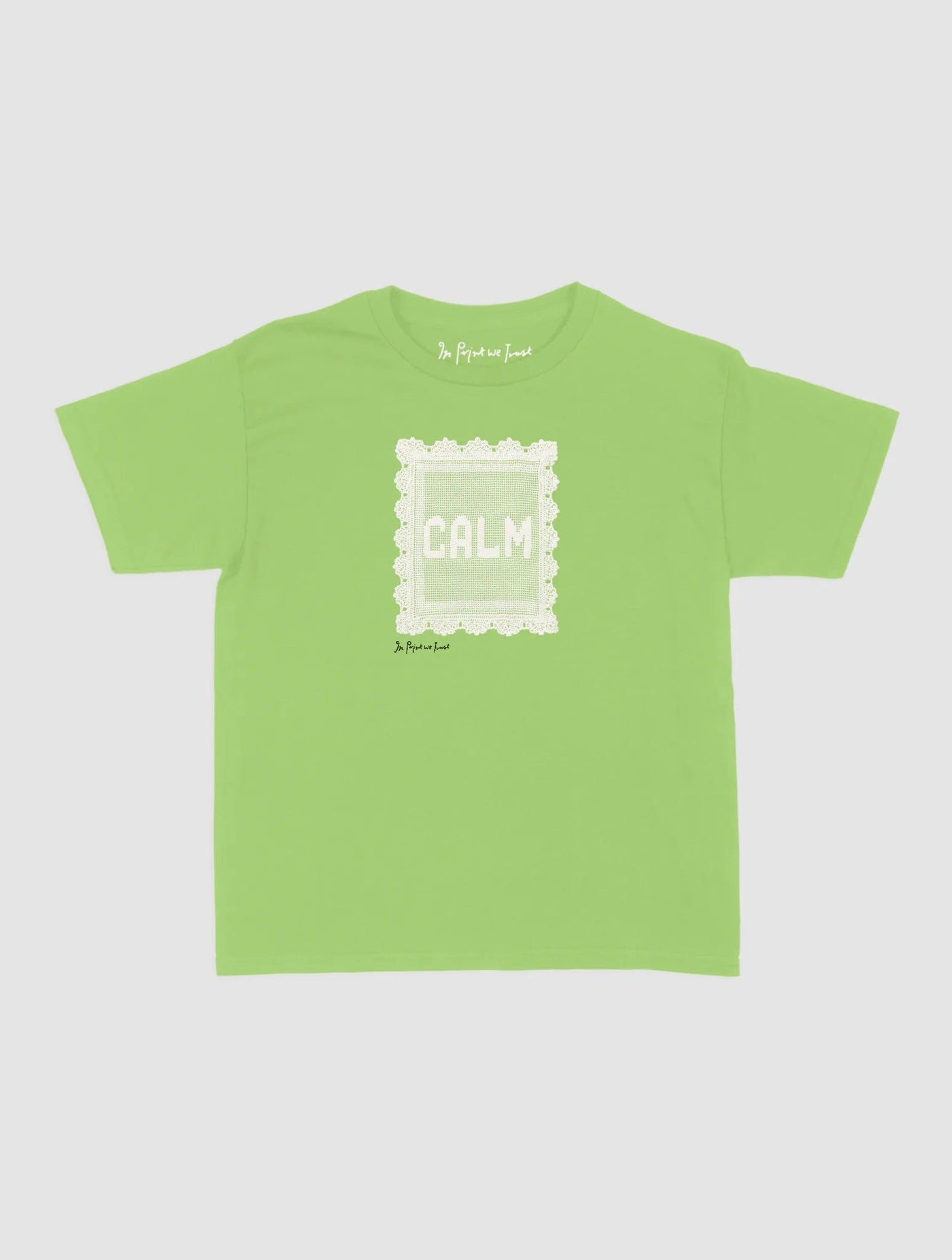 calm crochet baby tee - In Print We Trust