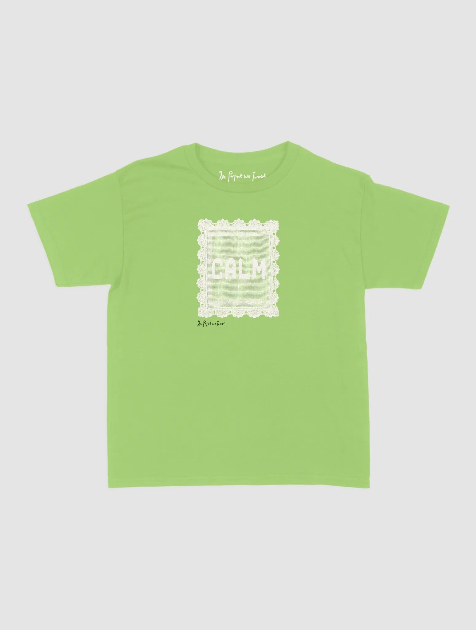 calm crochet baby tee - In Print We Trust