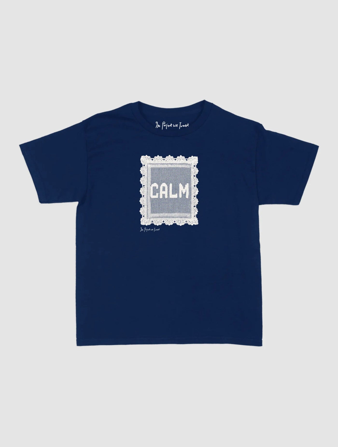 calm crochet baby tee - In Print We Trust