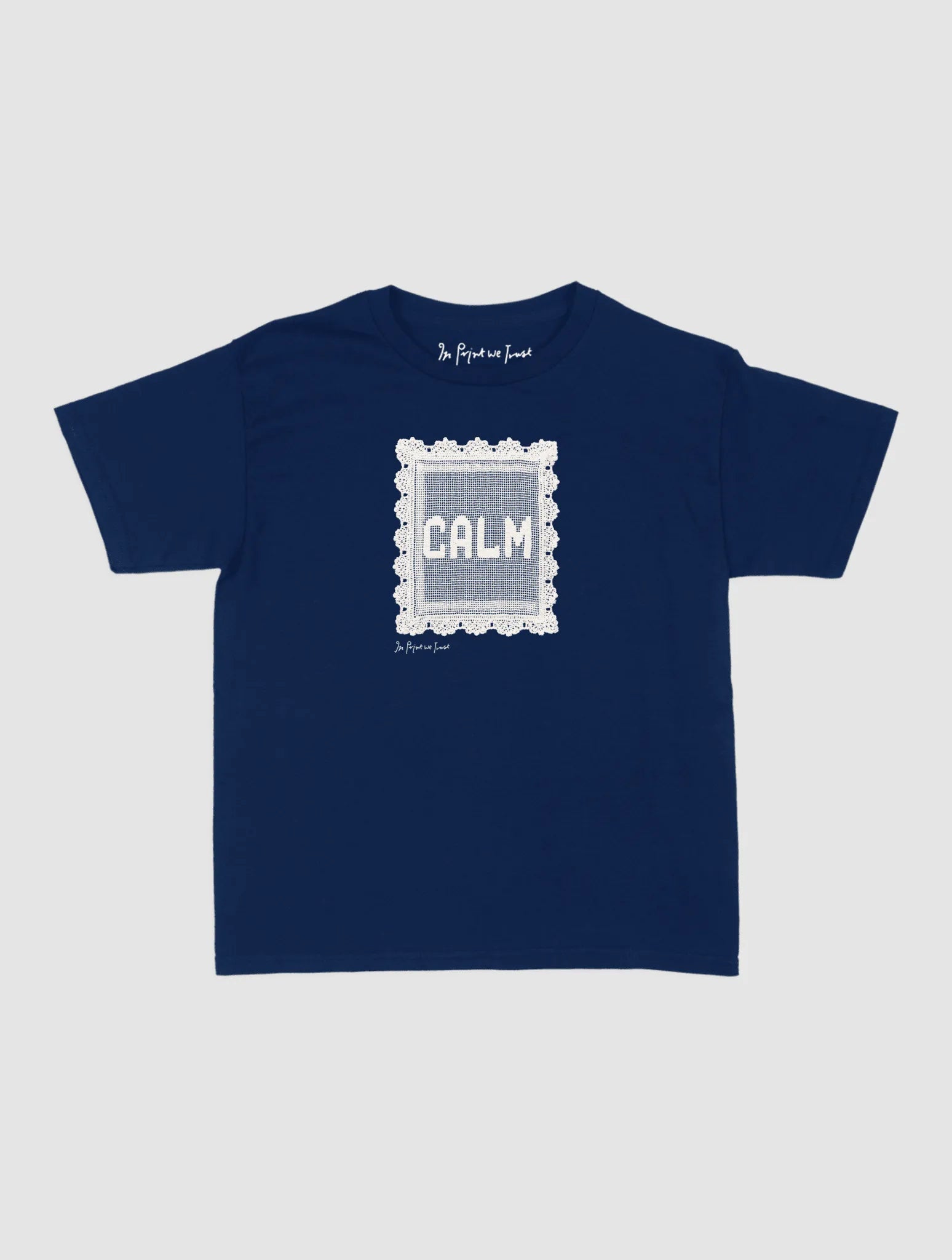 calm crochet baby tee - In Print We Trust