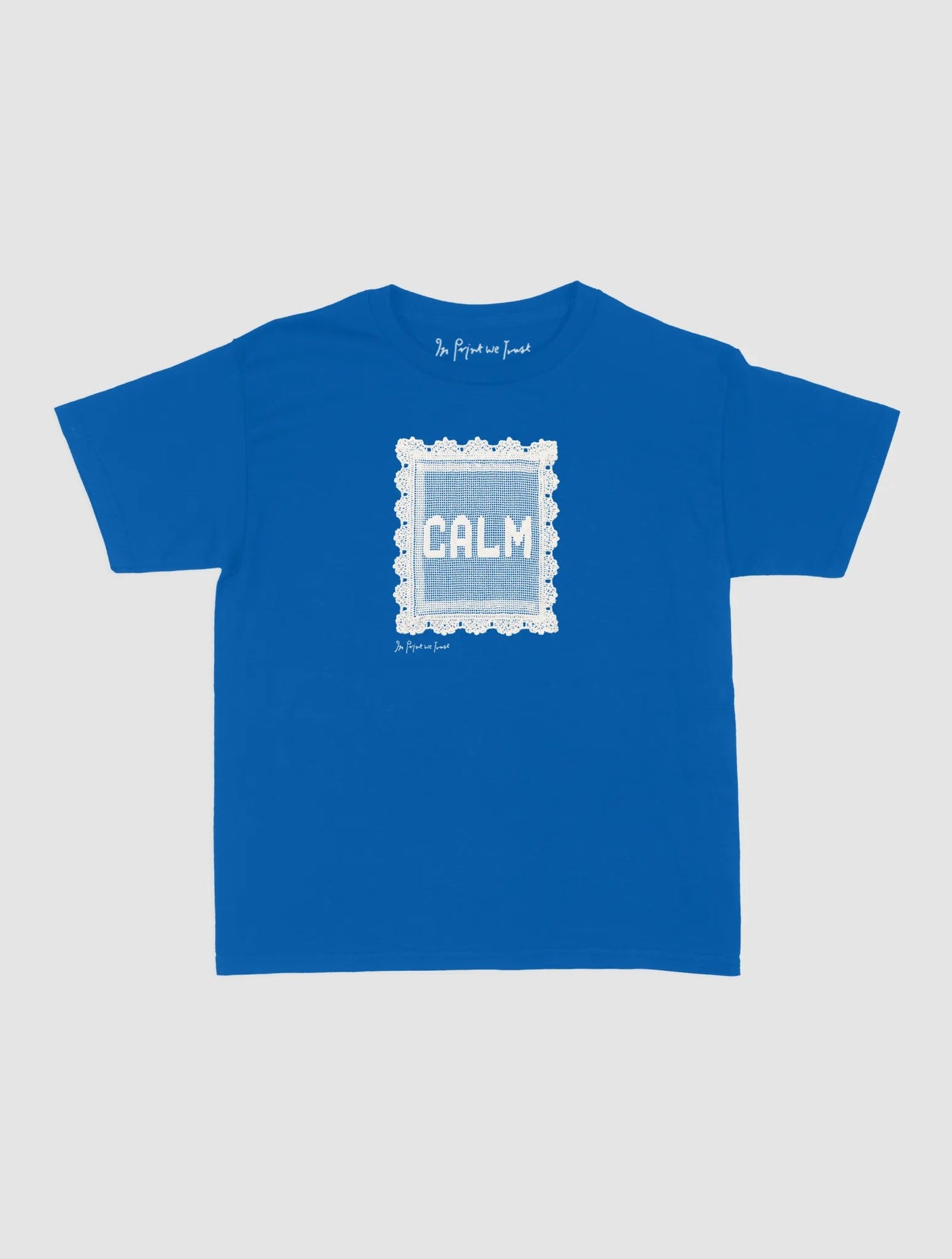 calm crochet baby tee - In Print We Trust