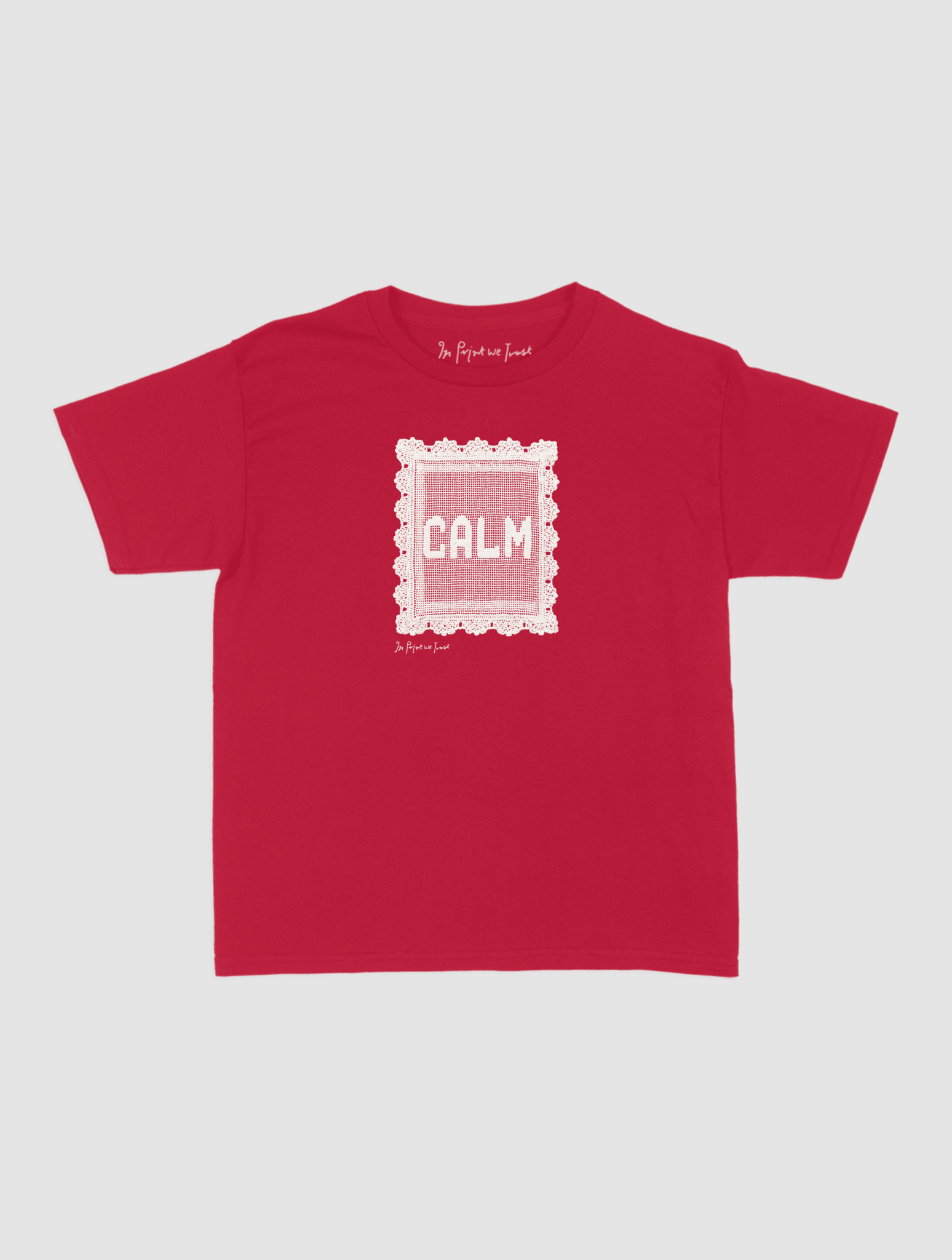 calm crochet baby tee - In Print We Trust