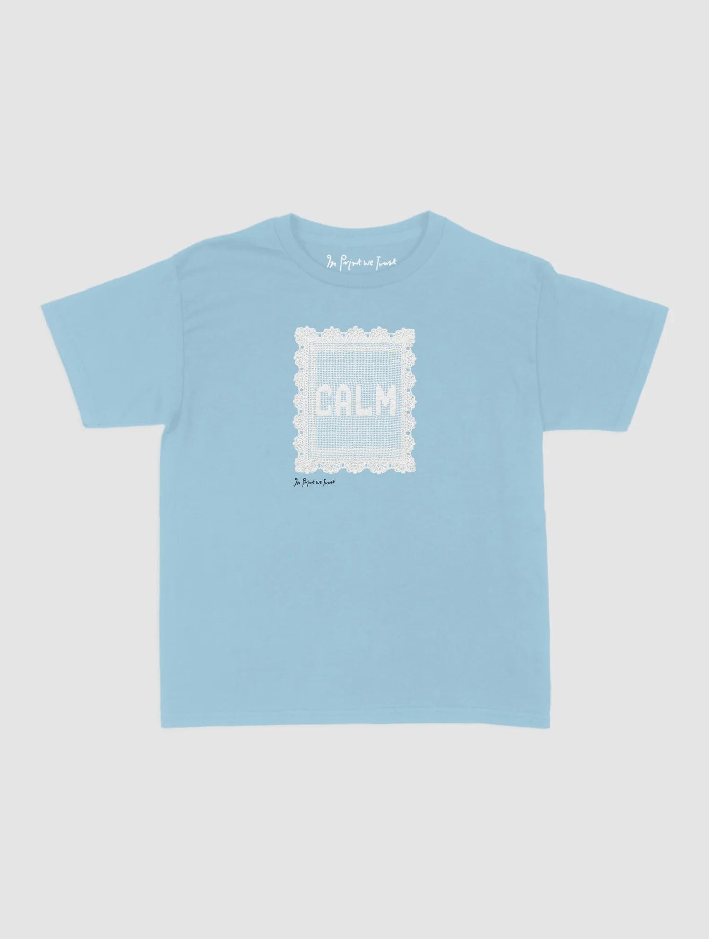 calm crochet baby tee - In Print We Trust