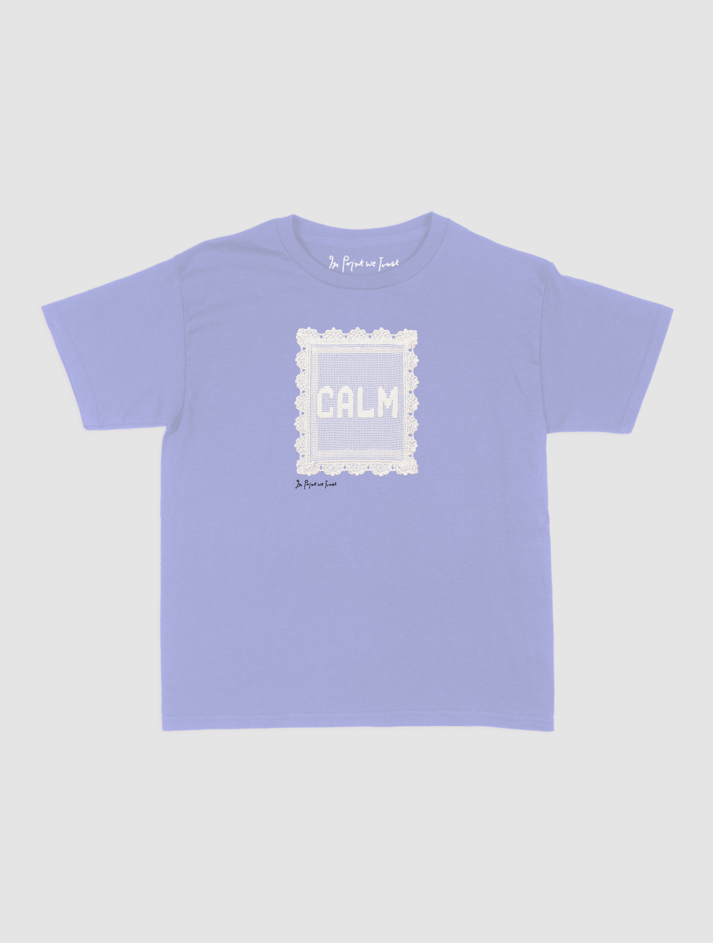 calm crochet baby tee - In Print We Trust