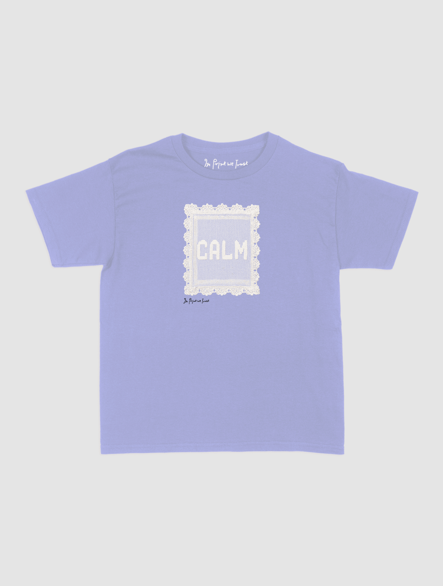 calm crochet baby tee - In Print We Trust