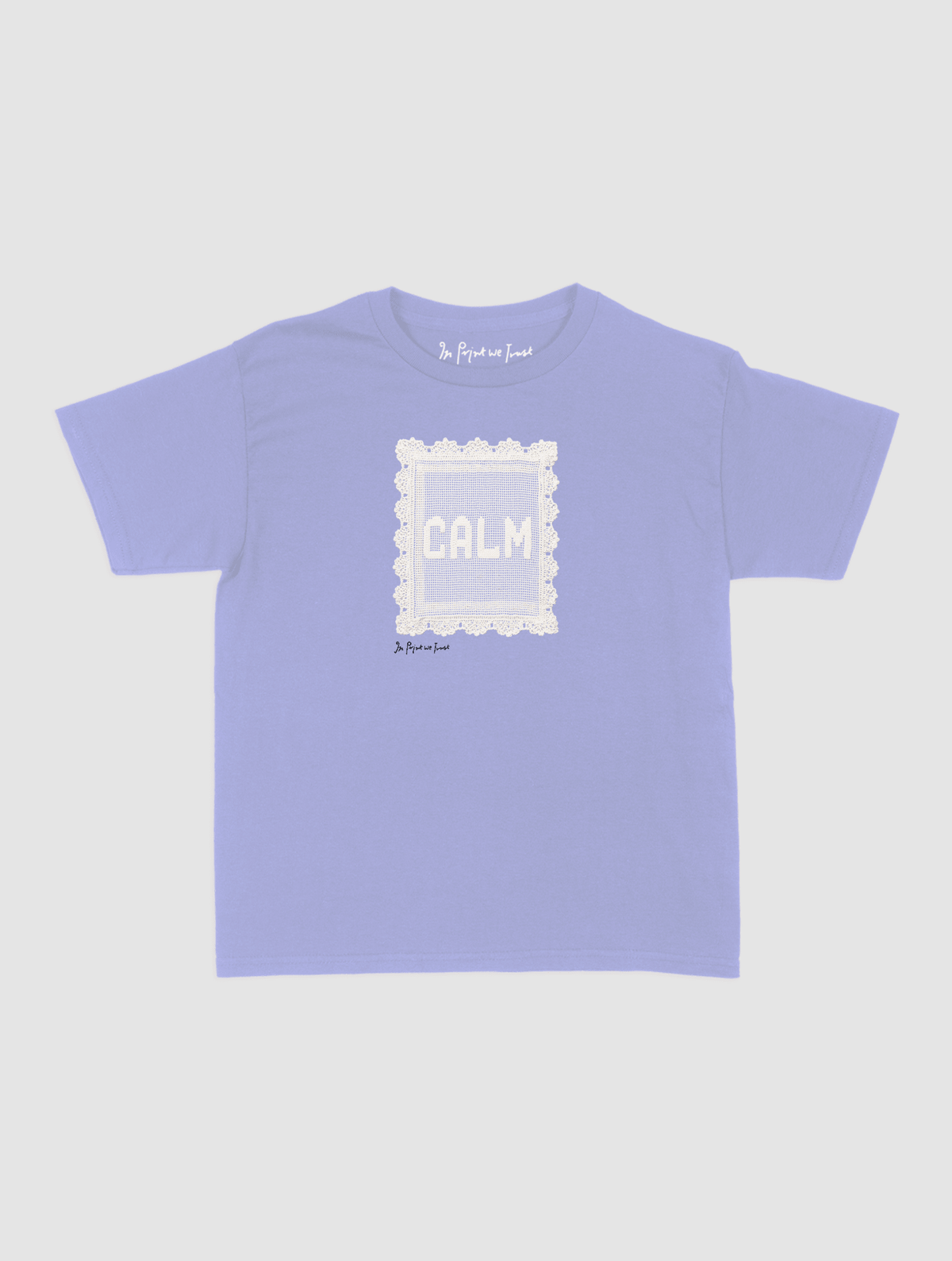calm crochet baby tee - In Print We Trust