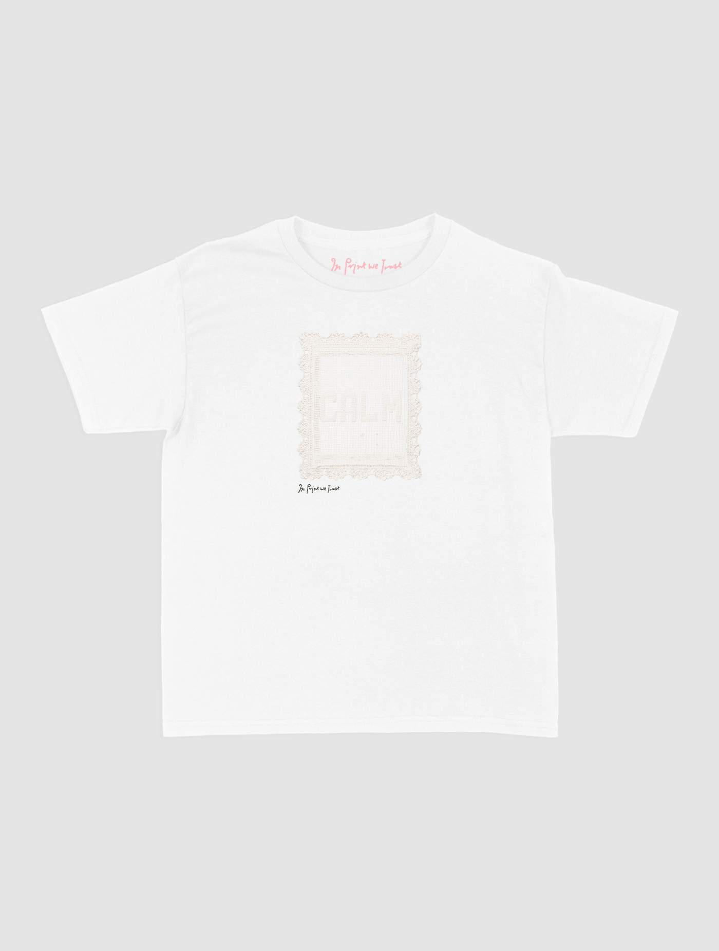 calm crochet baby tee - In Print We Trust