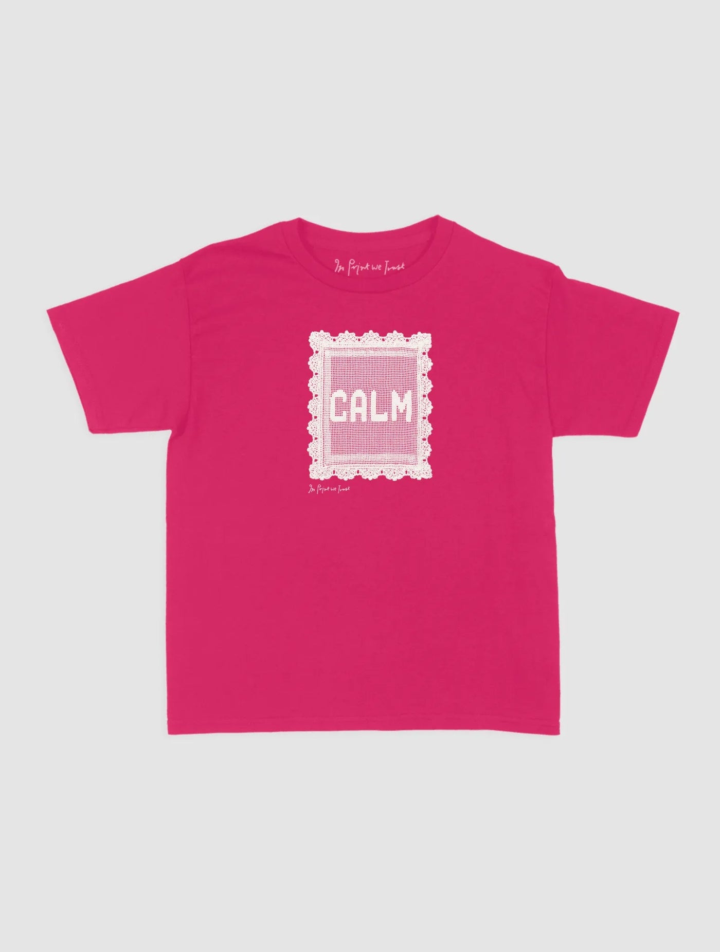 calm crochet baby tee - In Print We Trust