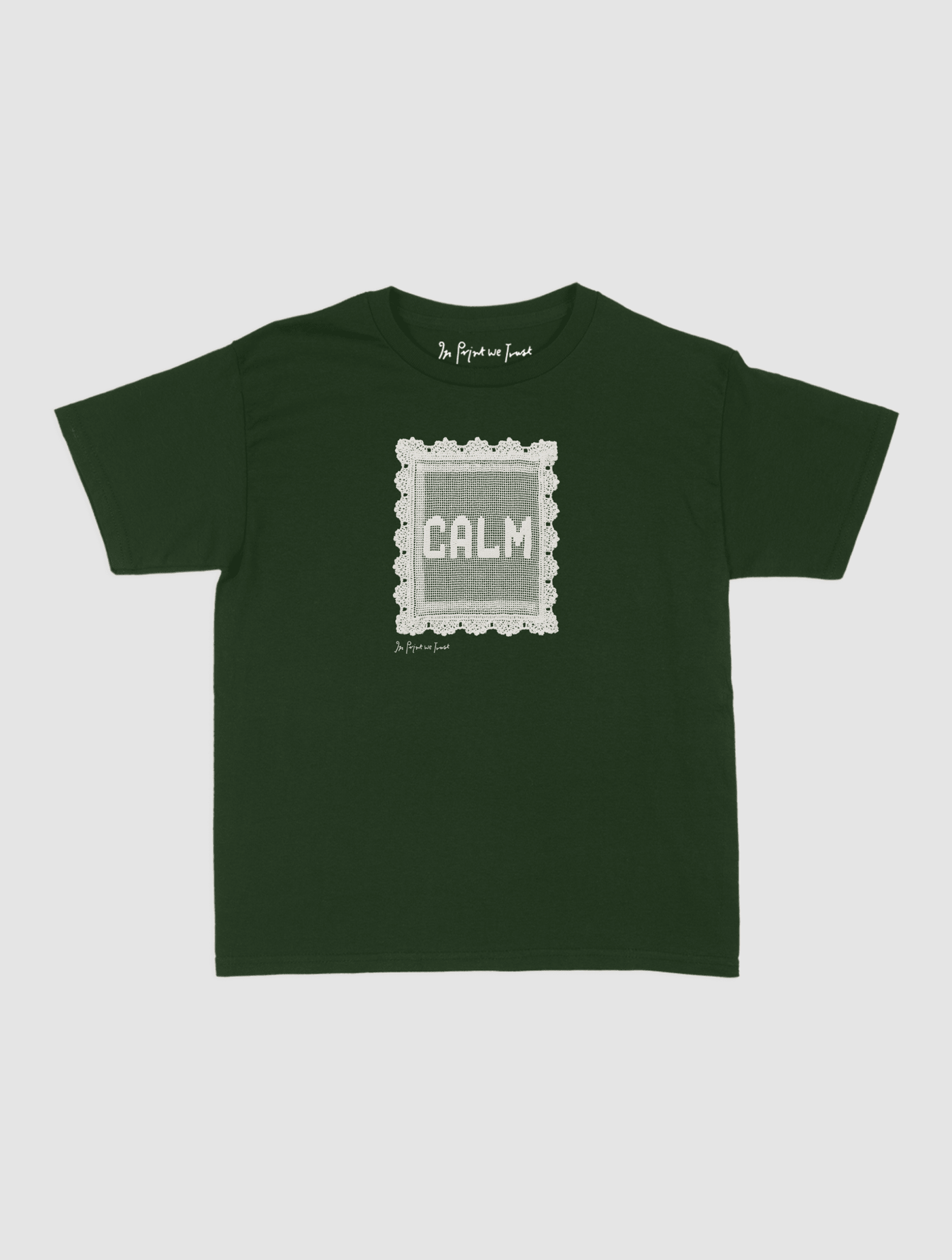 calm crochet baby tee - In Print We Trust