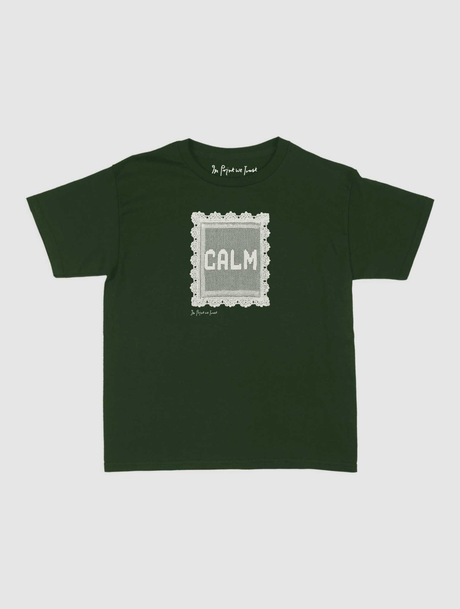 calm crochet baby tee - In Print We Trust