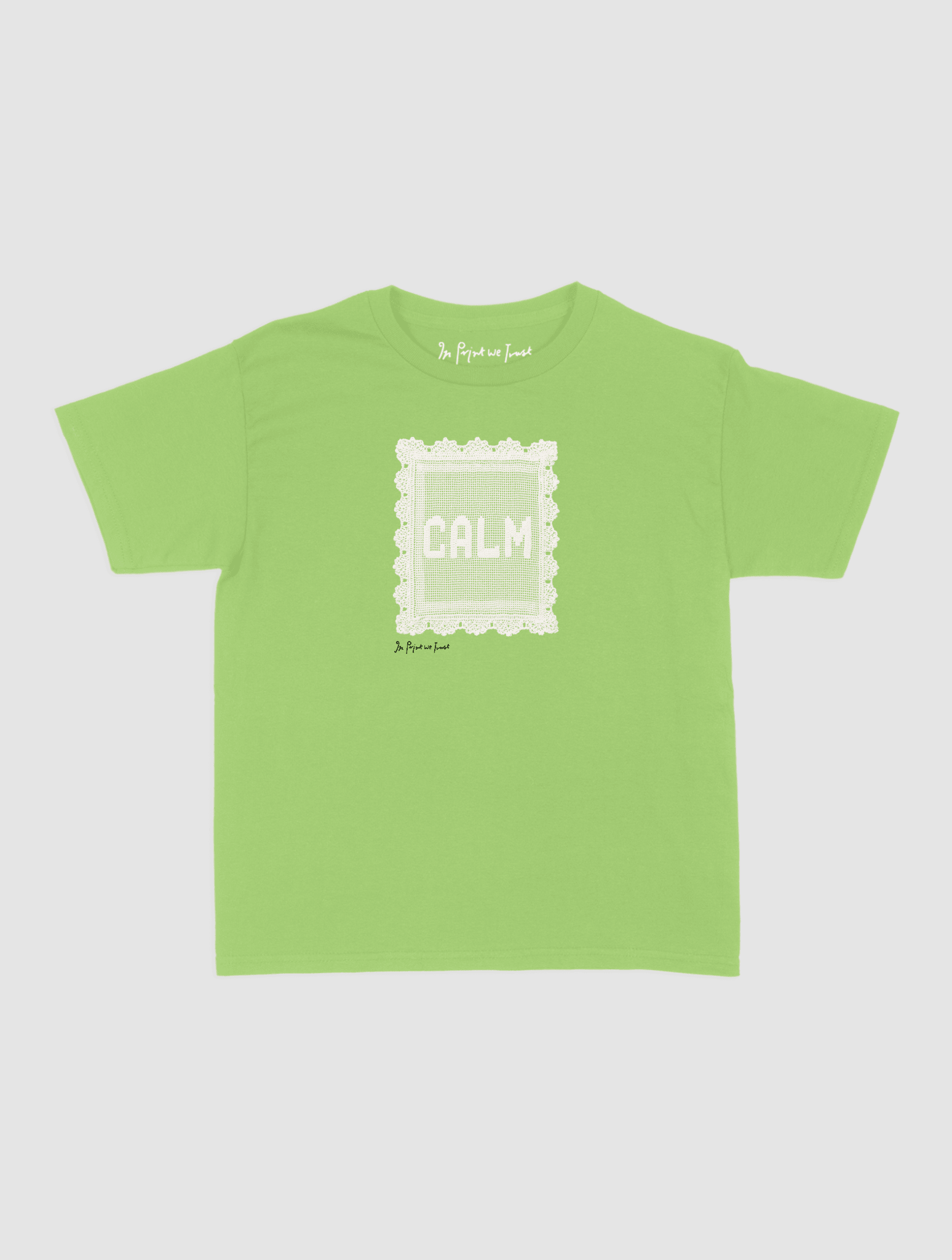 calm crochet baby tee - In Print We Trust