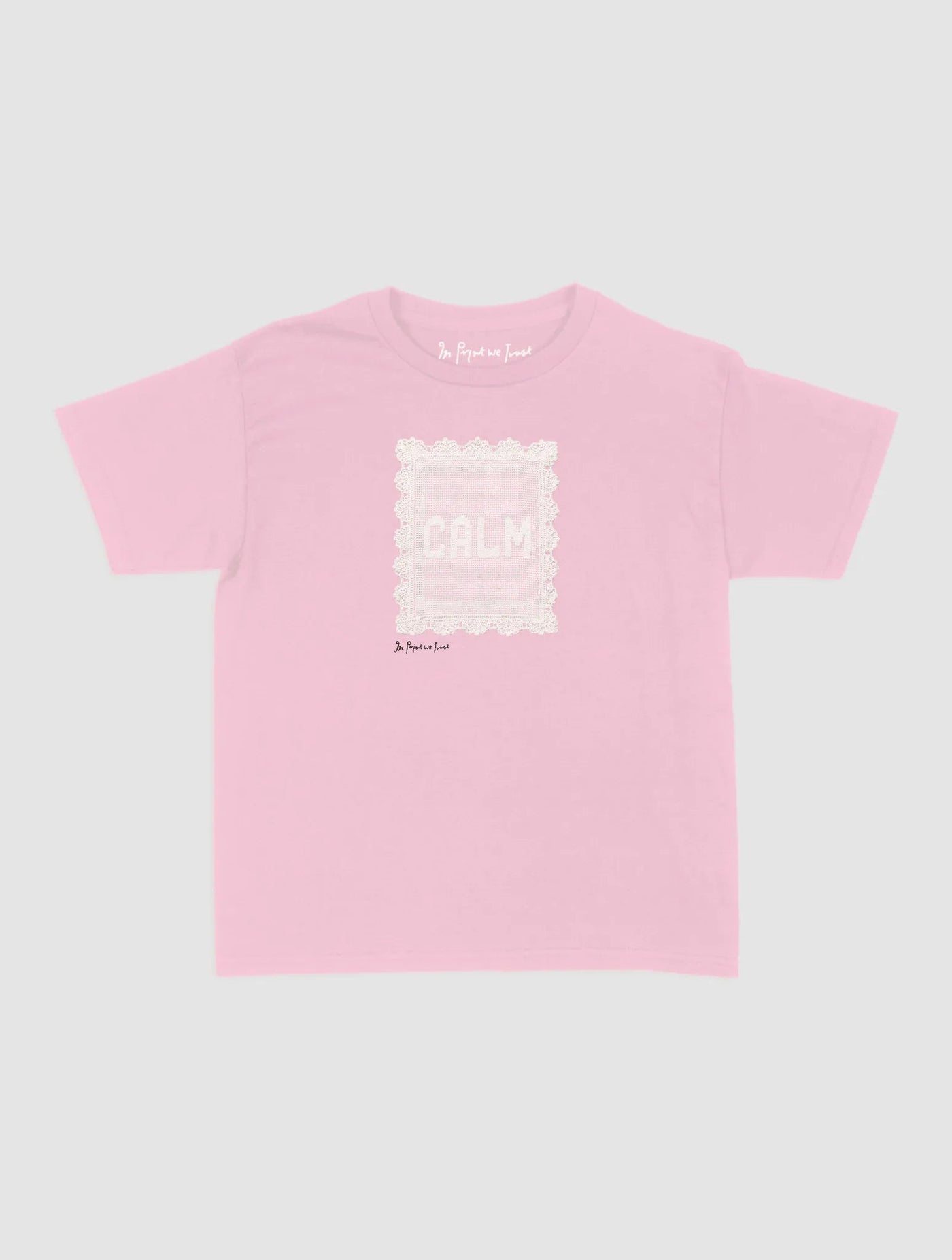 calm crochet baby tee - In Print We Trust