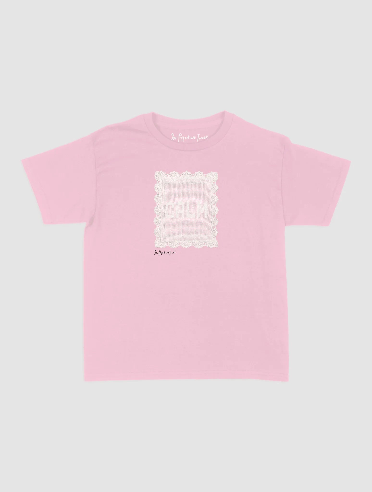 calm crochet baby tee - In Print We Trust