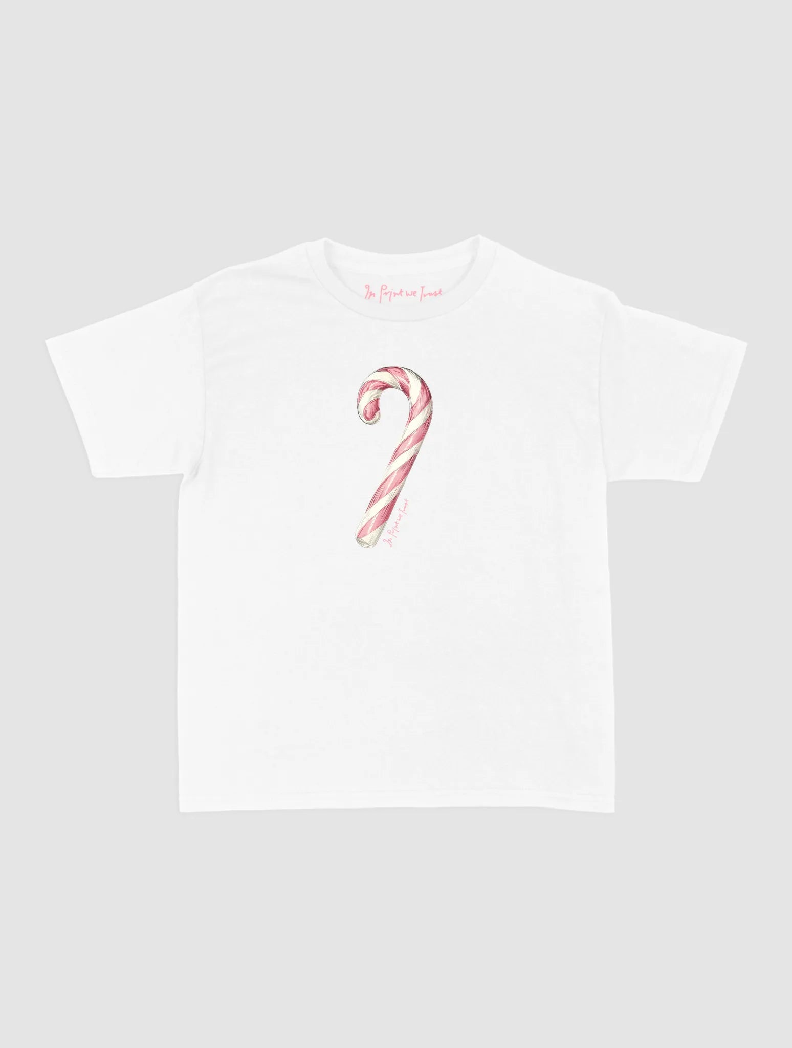 candy cane baby tee - In Print We Trust