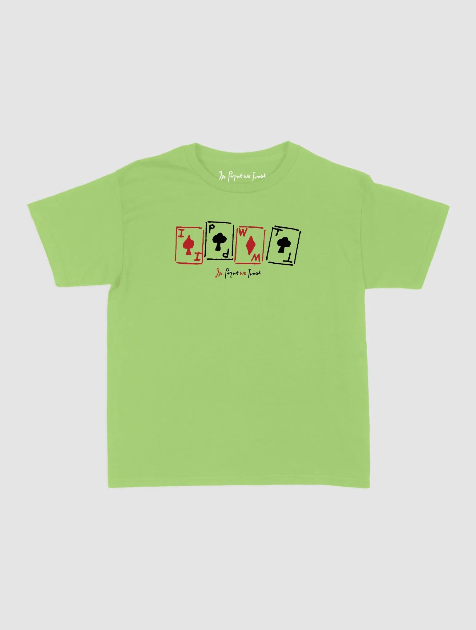 cards baby tee - In Print We Trust