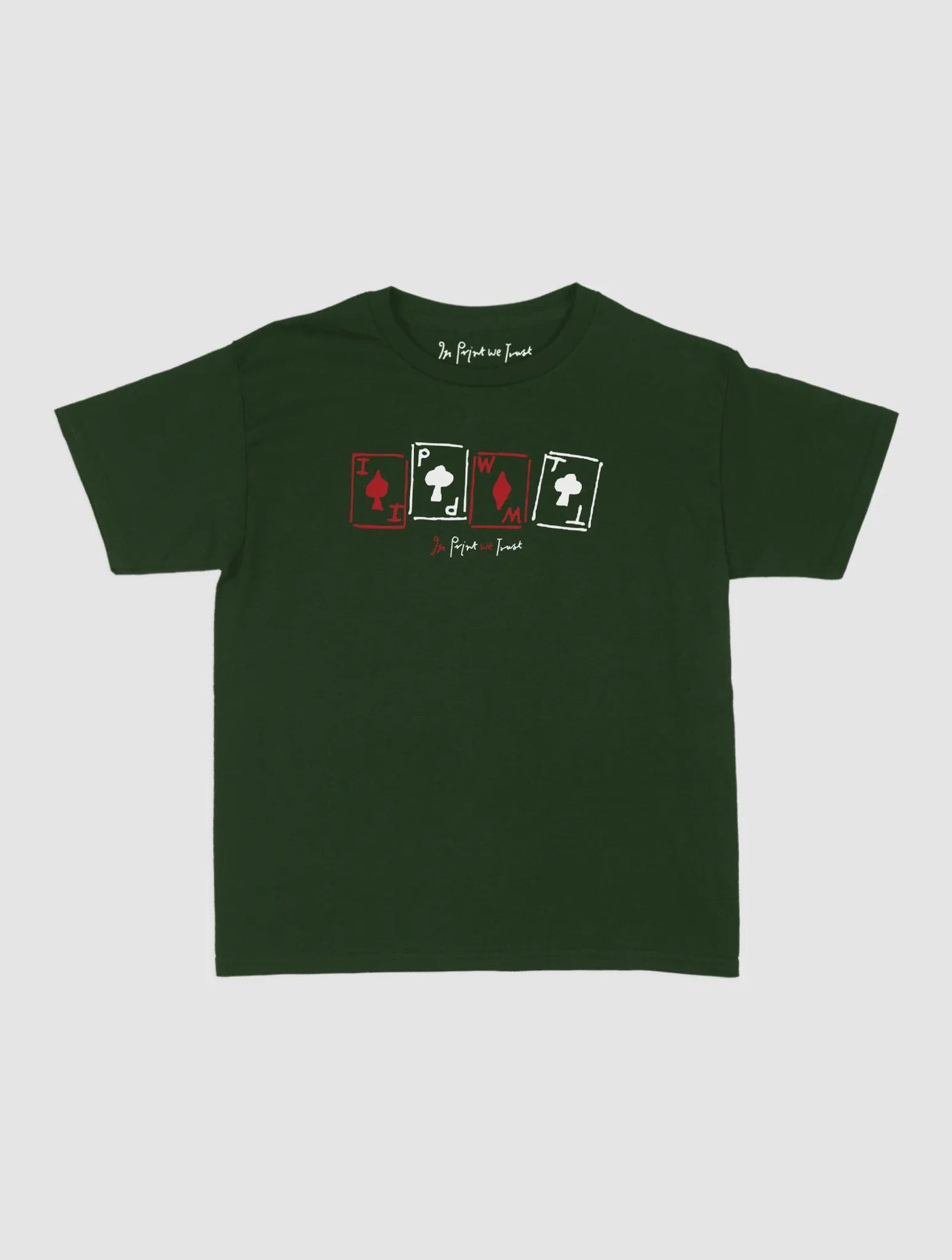 cards baby tee - In Print We Trust