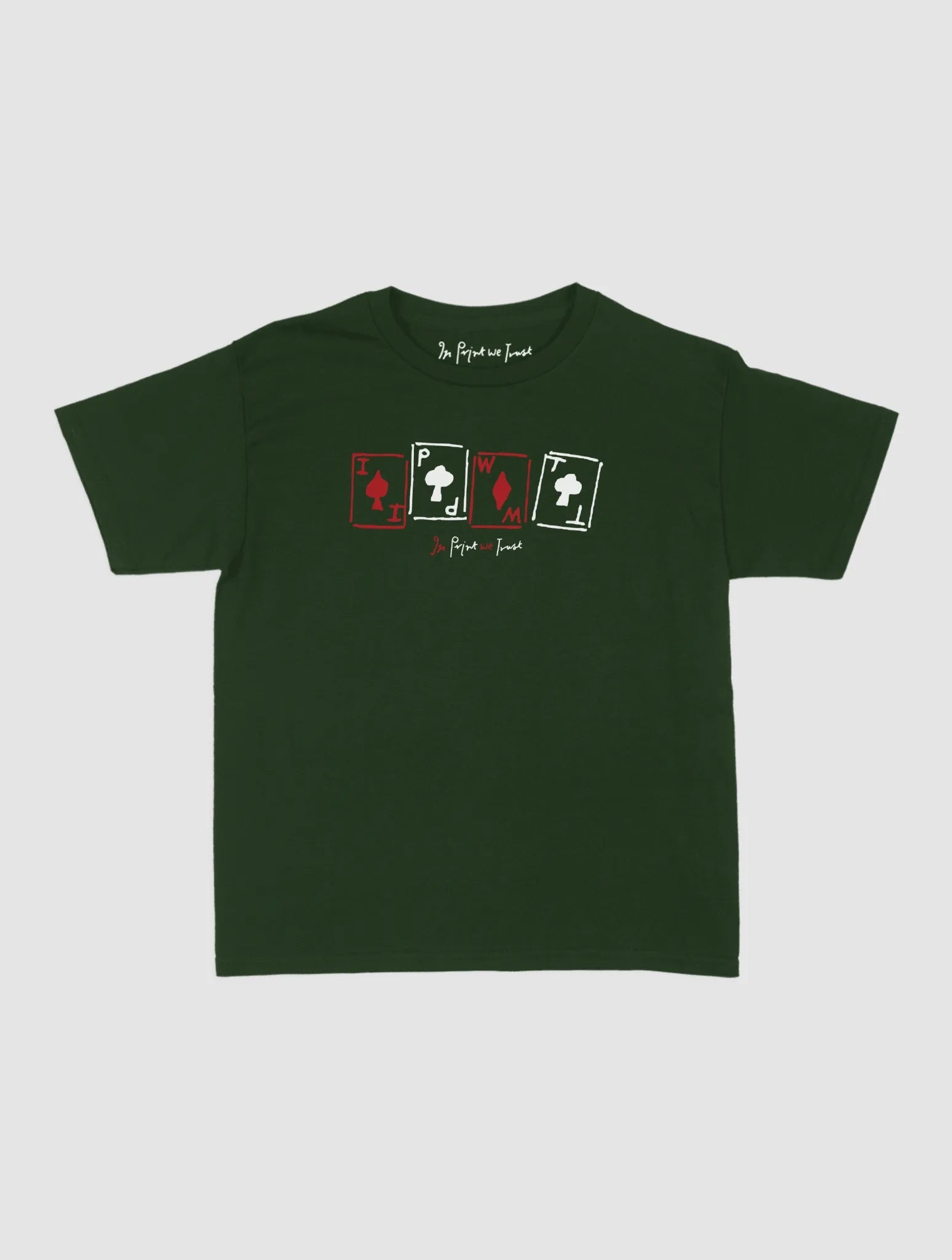 cards baby tee - In Print We Trust