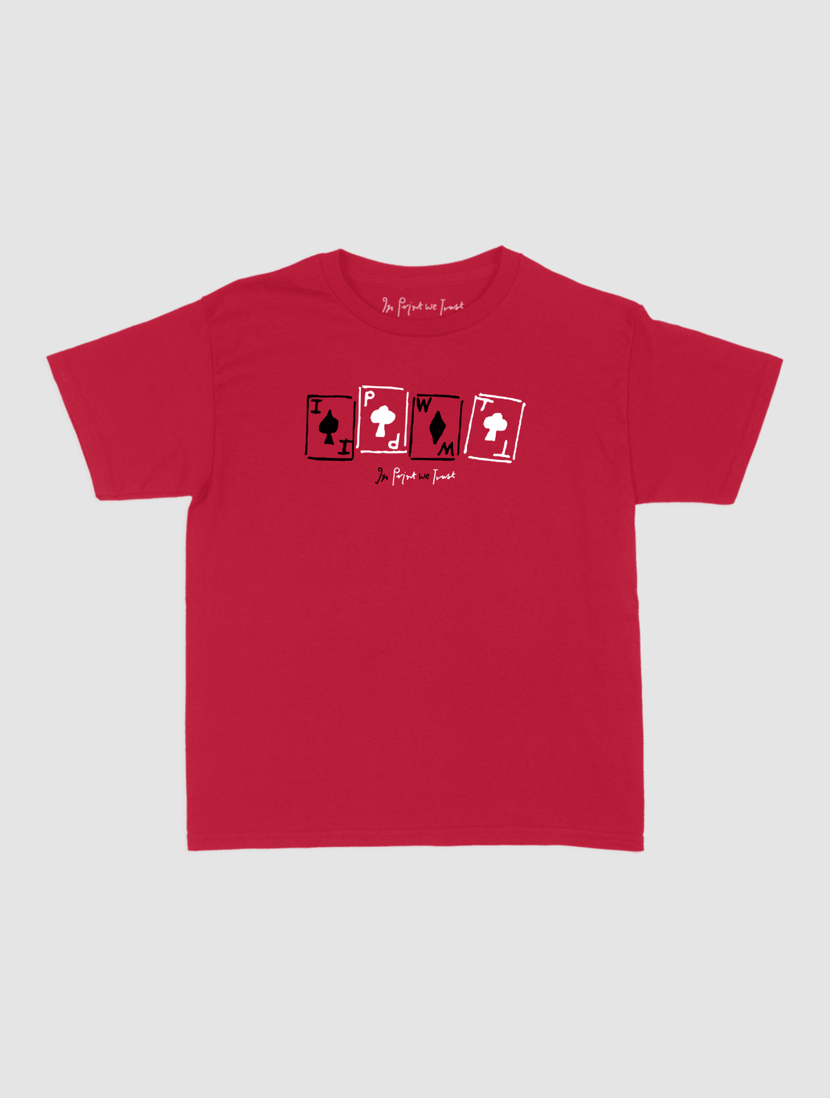 cards baby tee - In Print We Trust