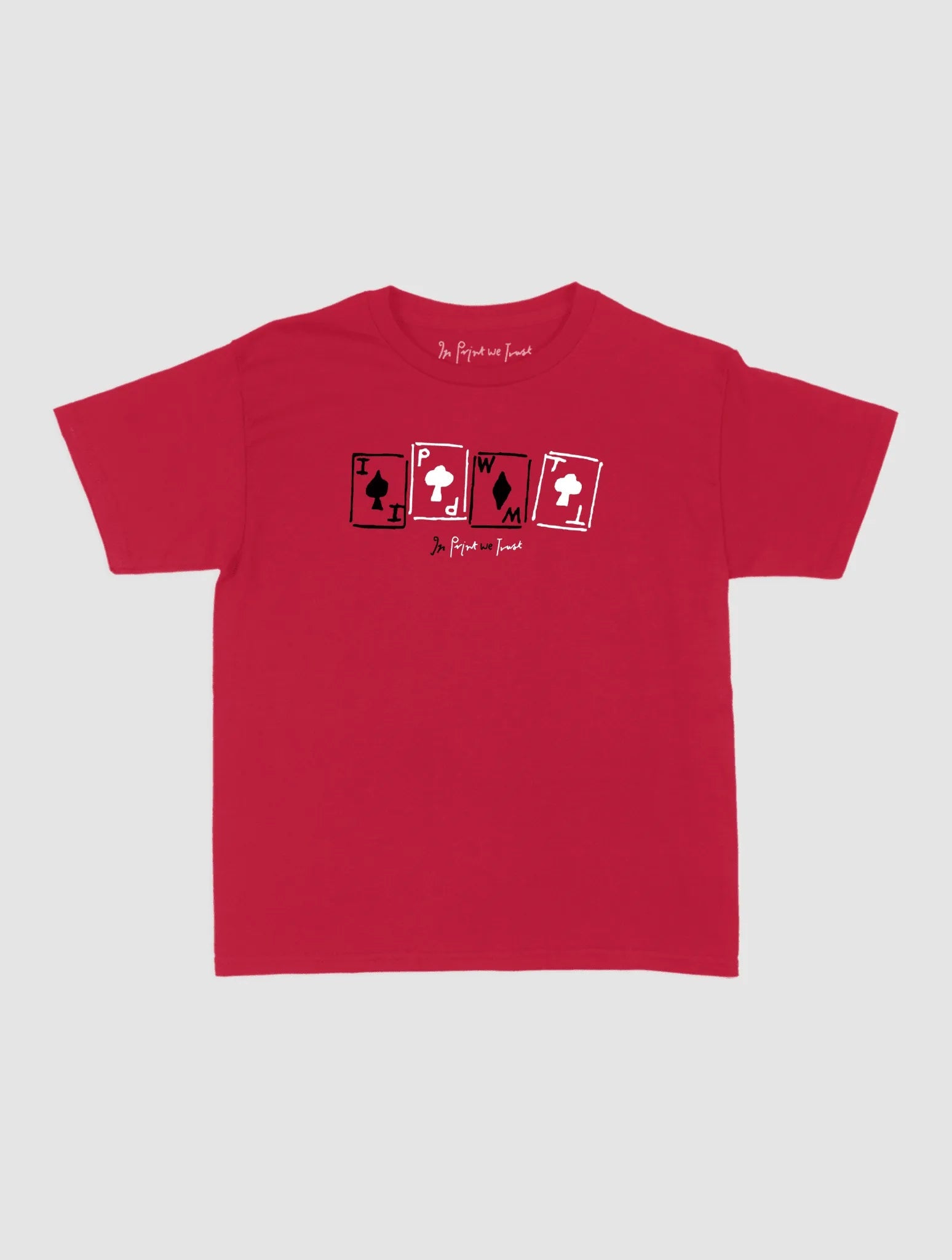 cards baby tee - In Print We Trust