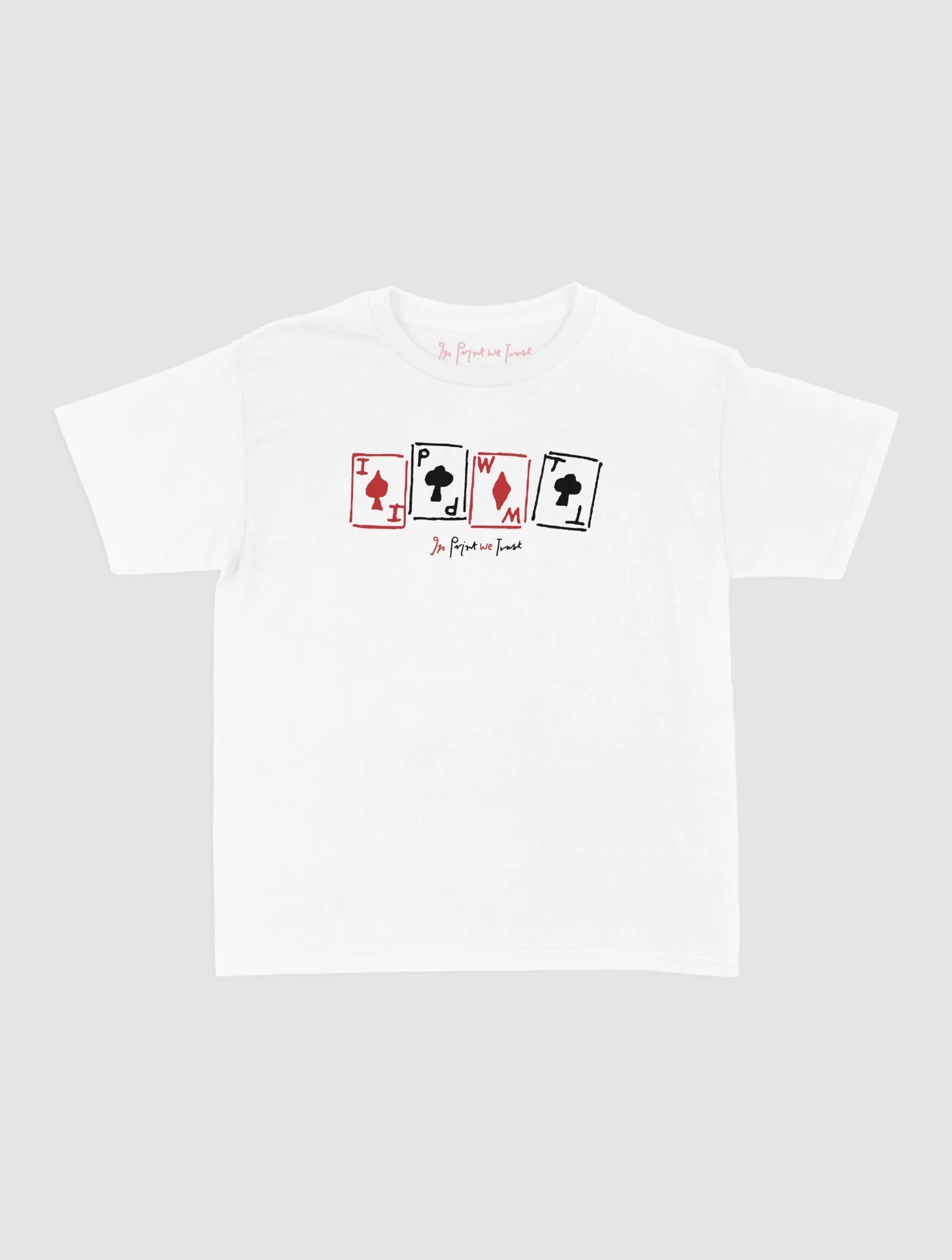 cards baby tee - In Print We Trust