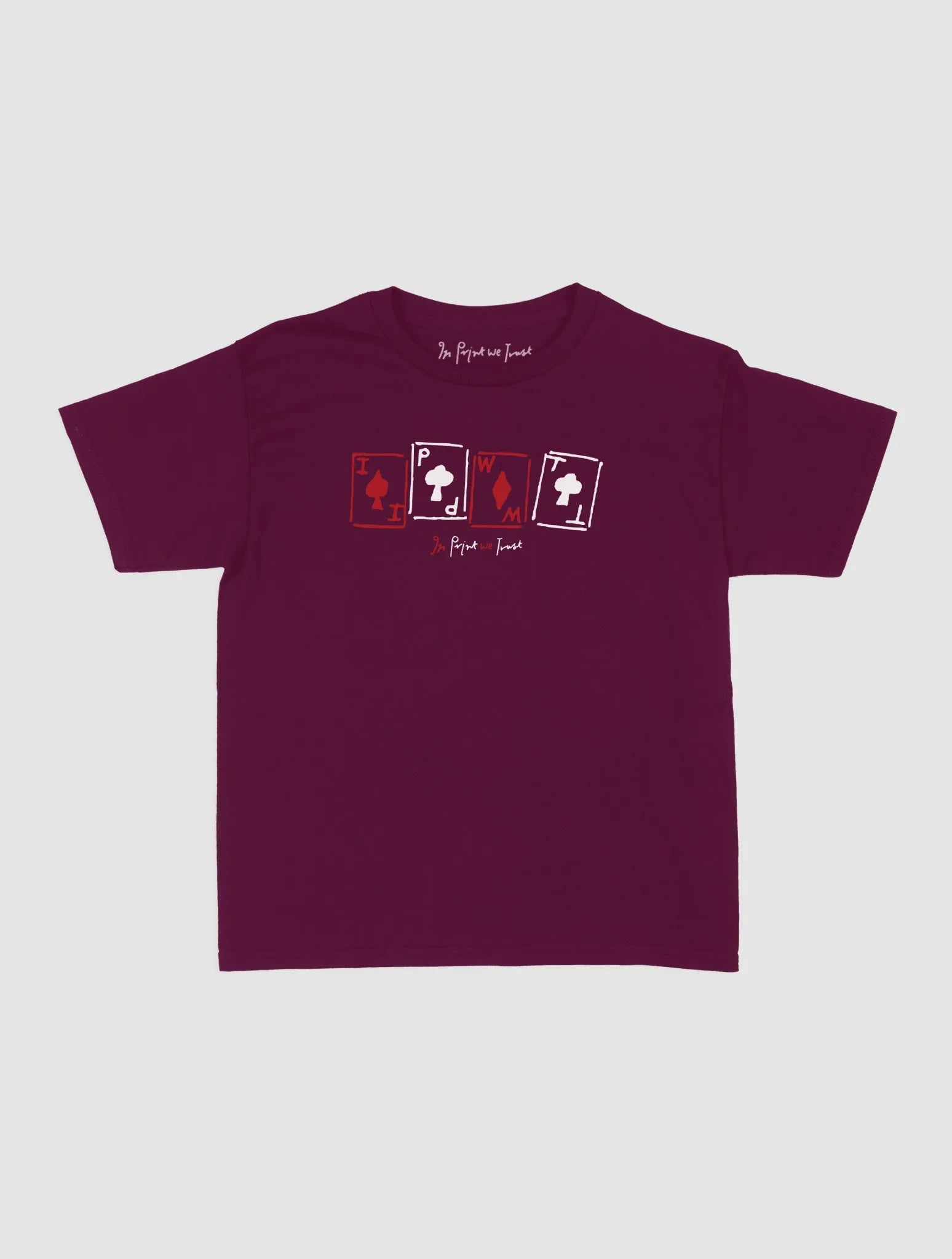 cards baby tee - In Print We Trust
