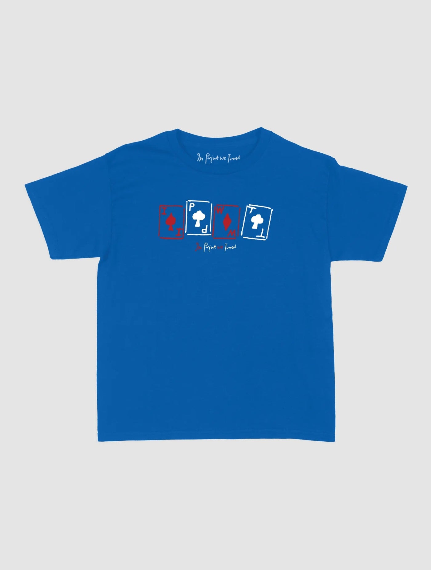 cards baby tee - In Print We Trust