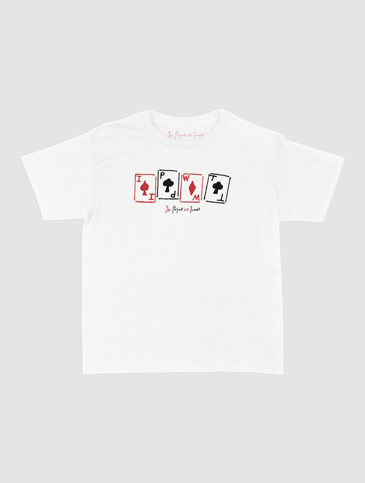 cards baby tee - In Print We Trust