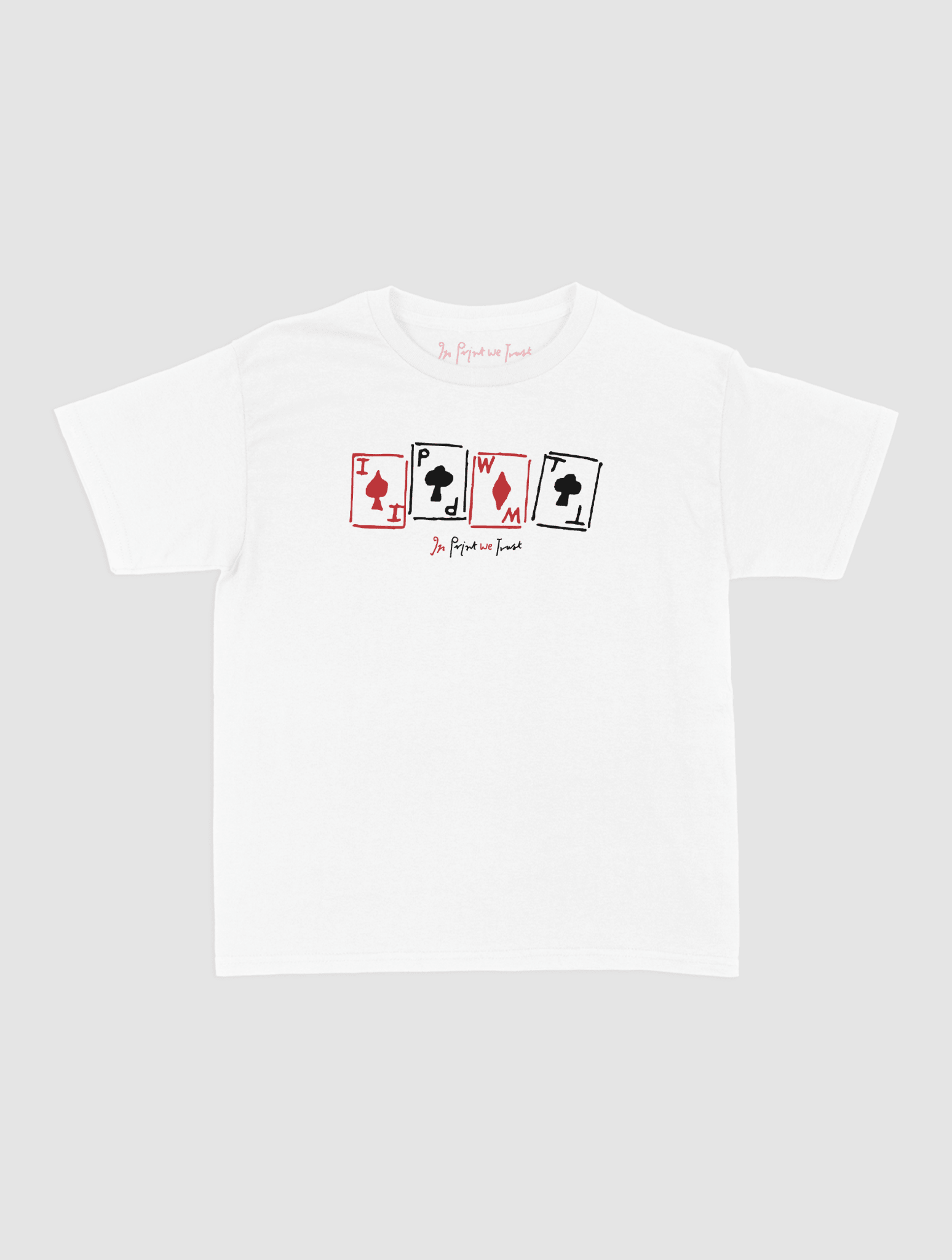 cards baby tee - In Print We Trust
