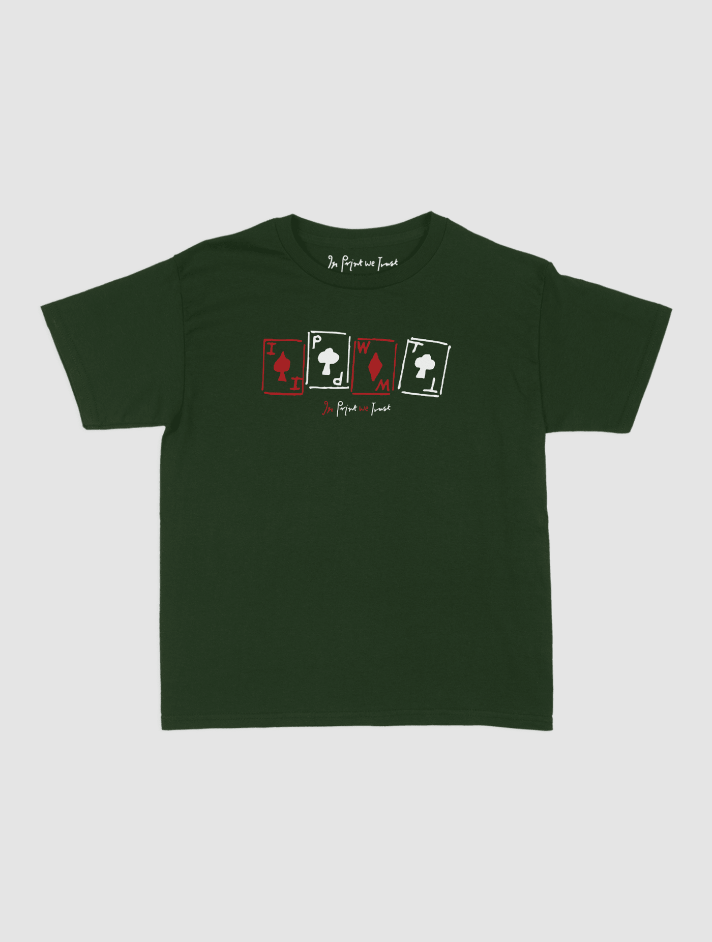 cards baby tee - In Print We Trust