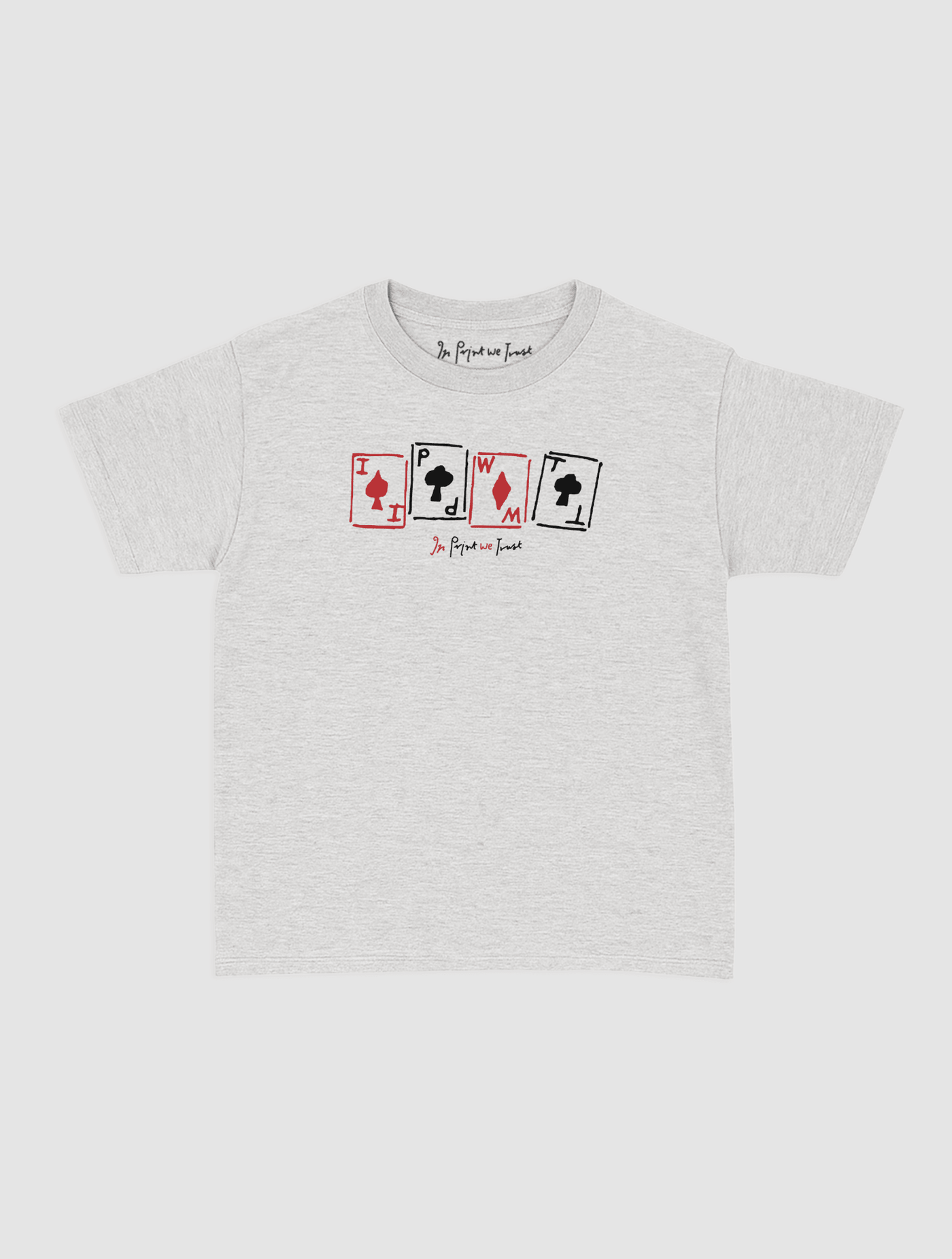 cards baby tee - In Print We Trust