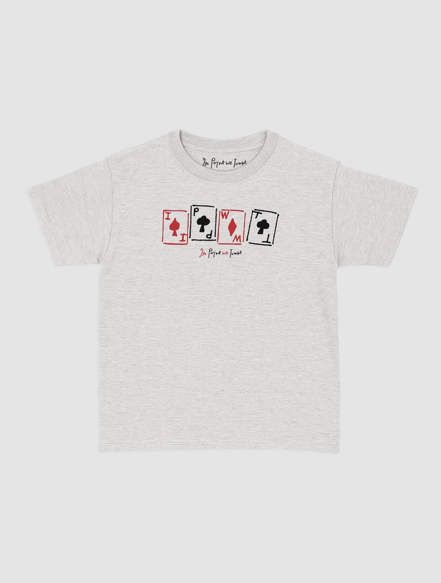 cards baby tee - In Print We Trust